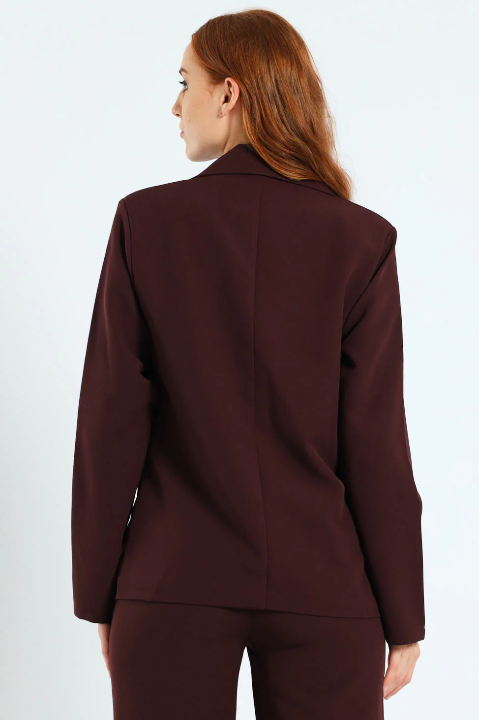 Darted Welt Pocket Blazer - Plum - Image 5