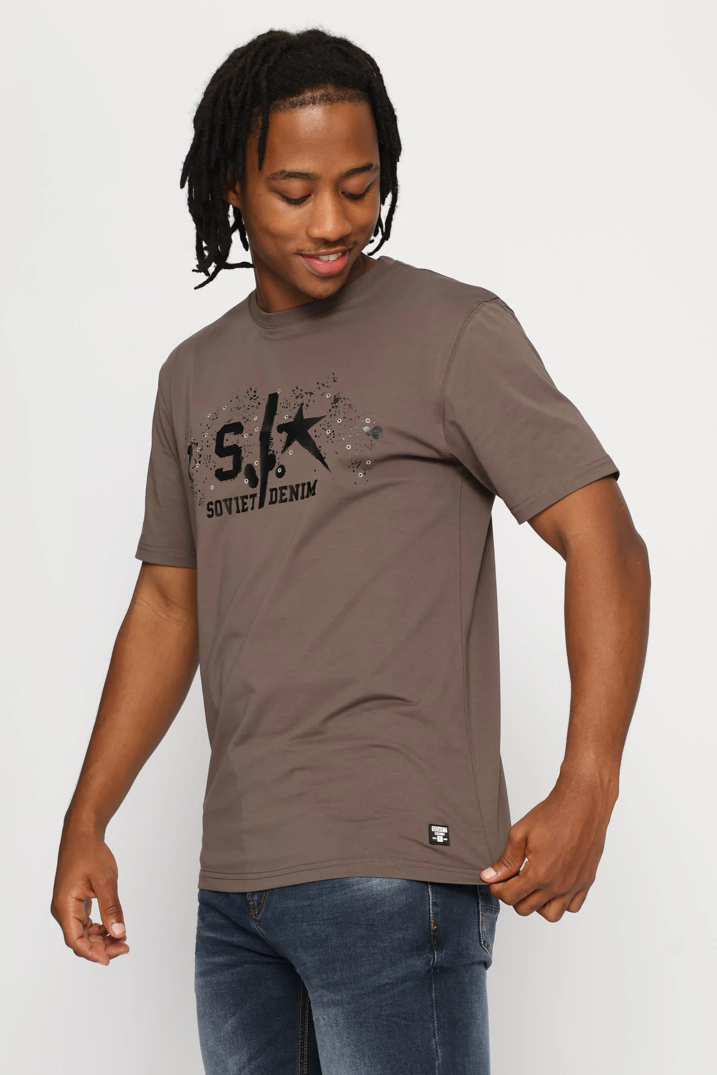 Davis Tee - Charcoal - Image 2