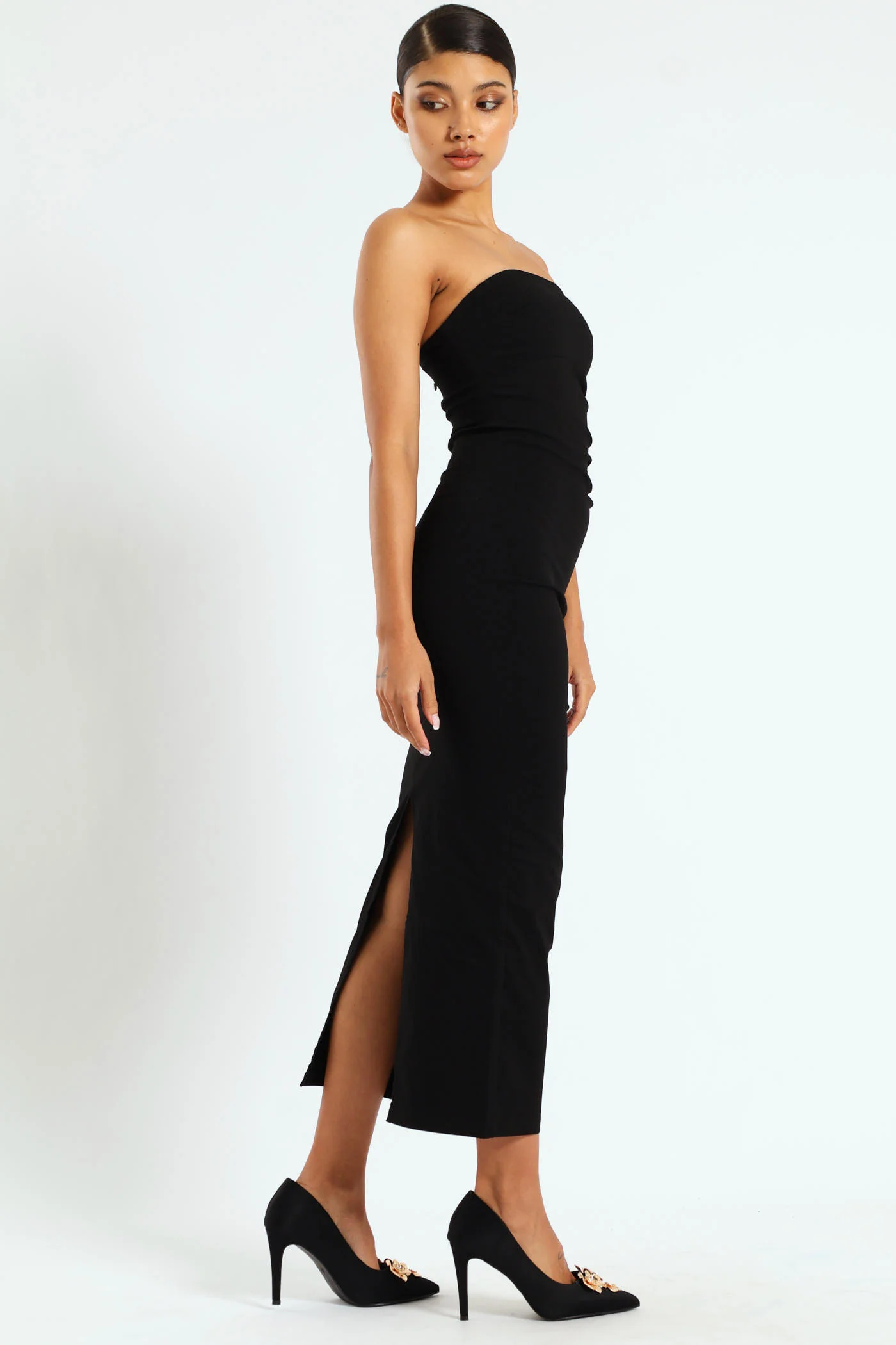 Dawson Strapless Dress - Black - Image 2