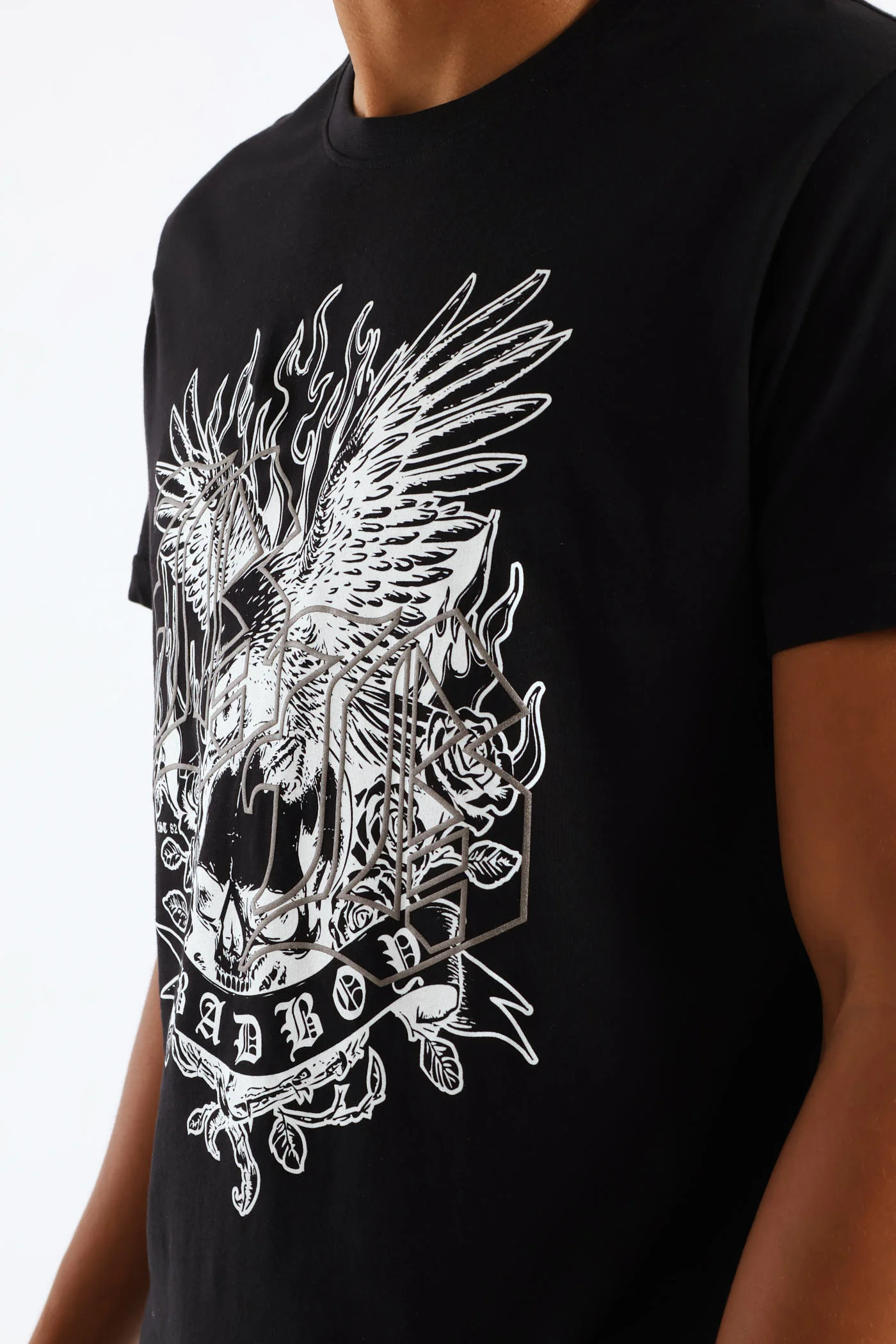 Death Skull Tee - Black - Image 4