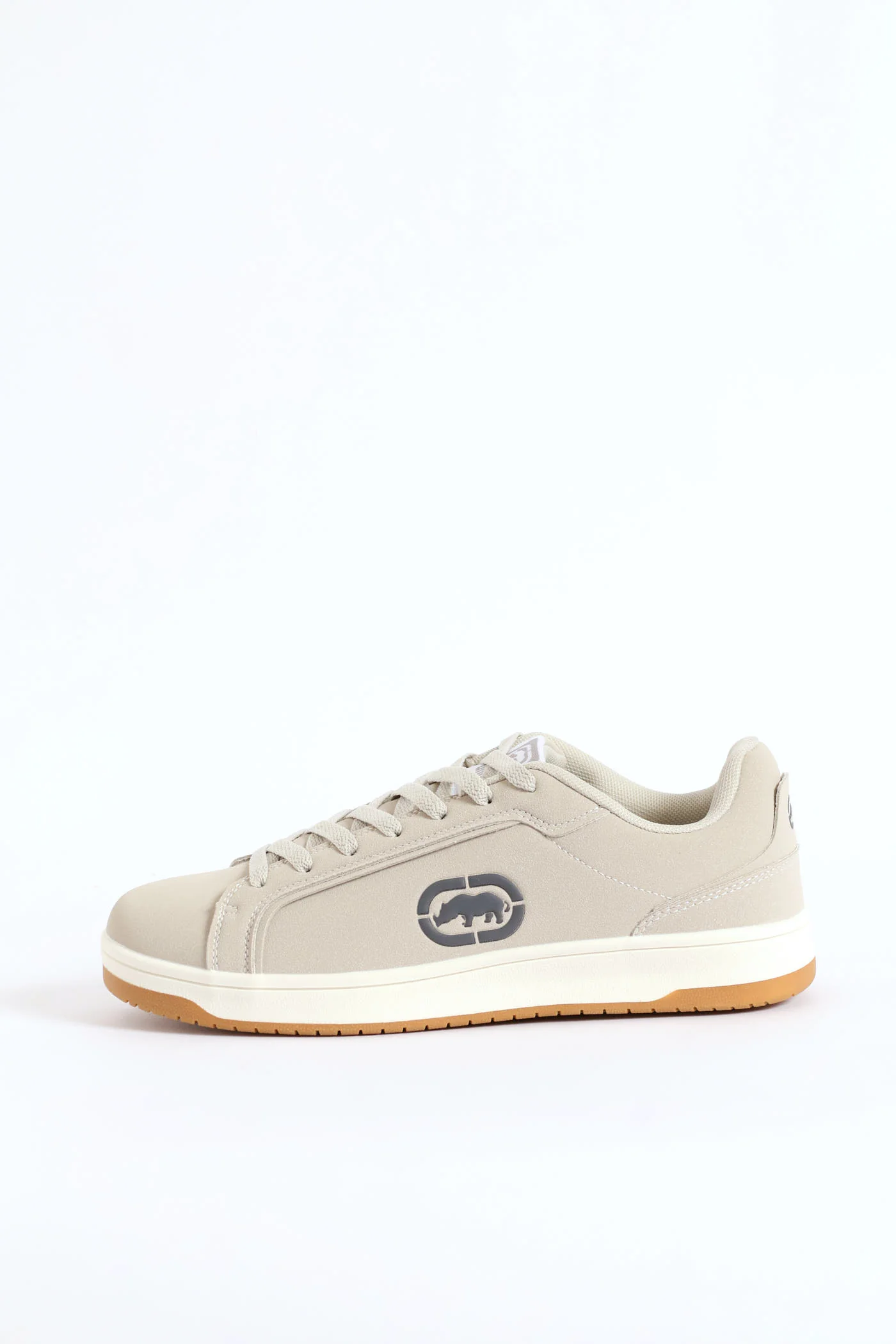 Debossed Logo Detail Lace Up Sneaker - Grey - Image 2