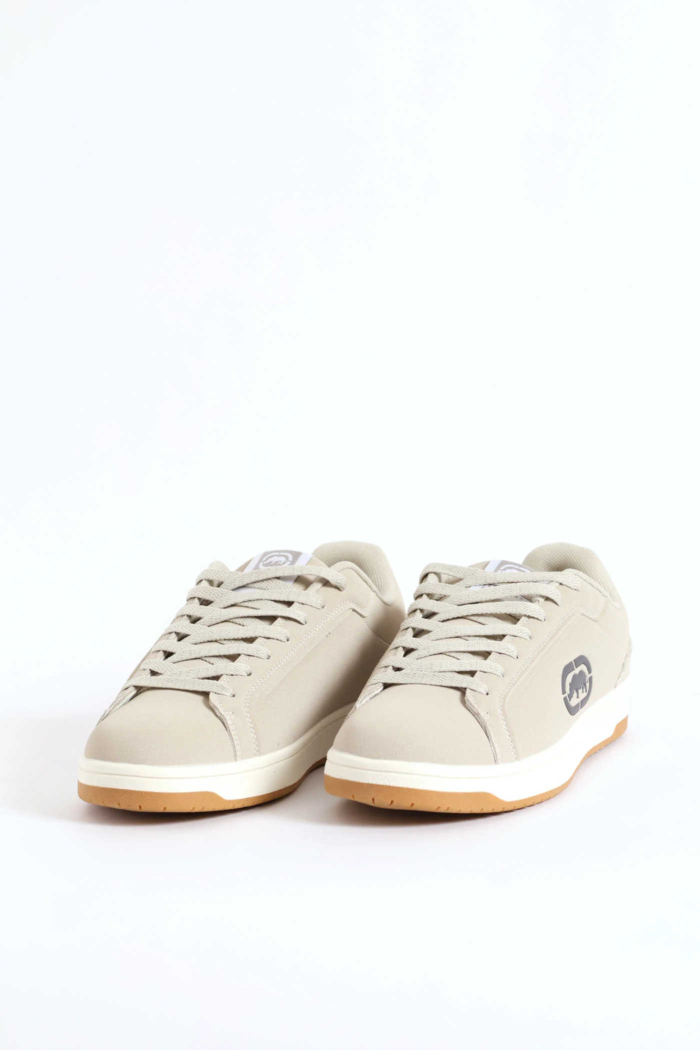 Debossed Logo Detail Lace Up Sneaker - Grey - Image 4
