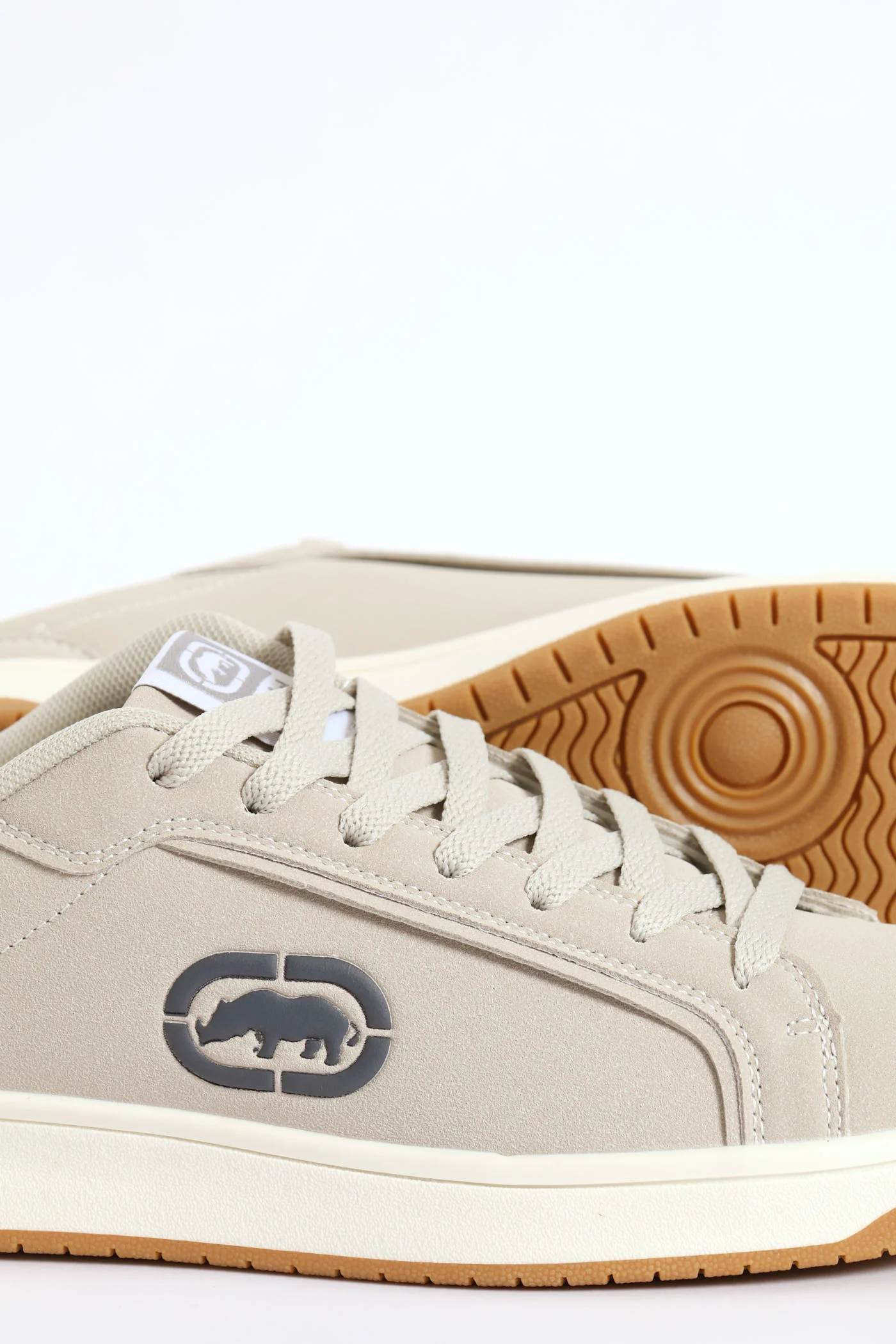 Debossed Logo Detail Lace Up Sneaker - Grey - Image 7