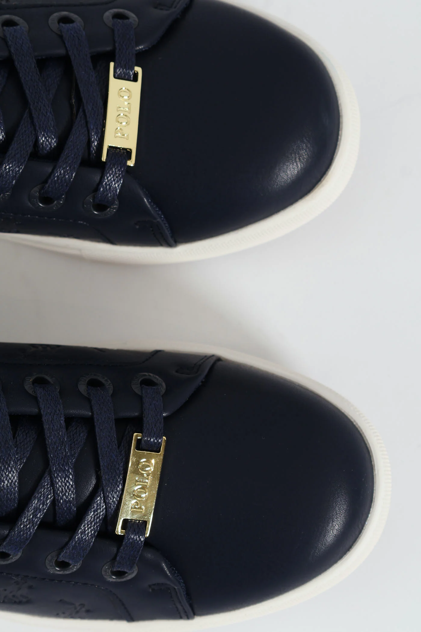 Debossed Monogram Lace Up Sneaker - Navy - Image 7