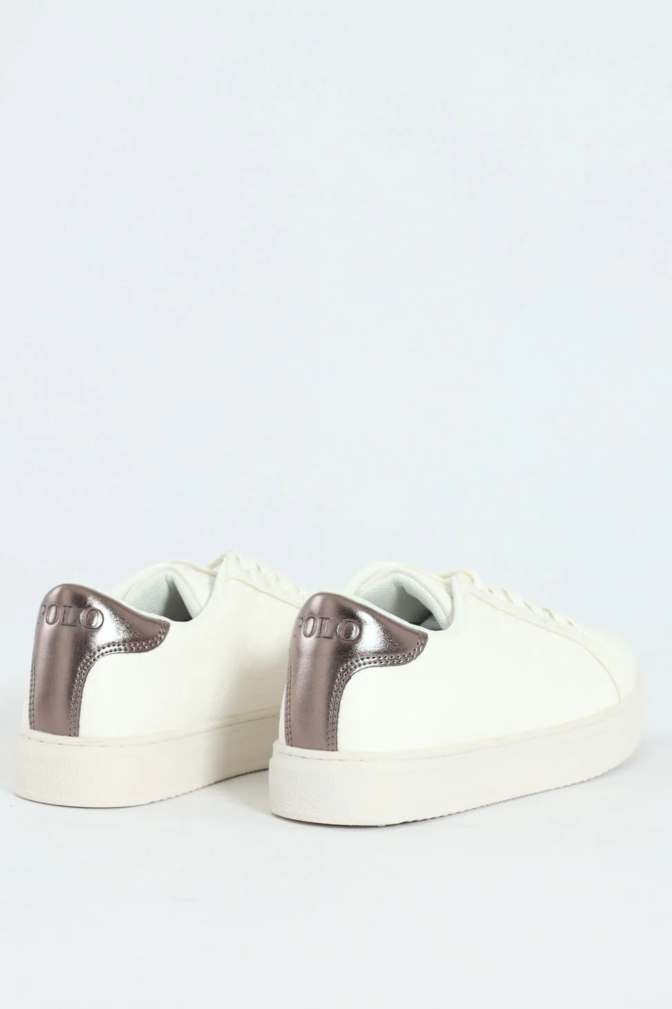 Debossed Monogram Lace Up Sneaker - White - Image 3