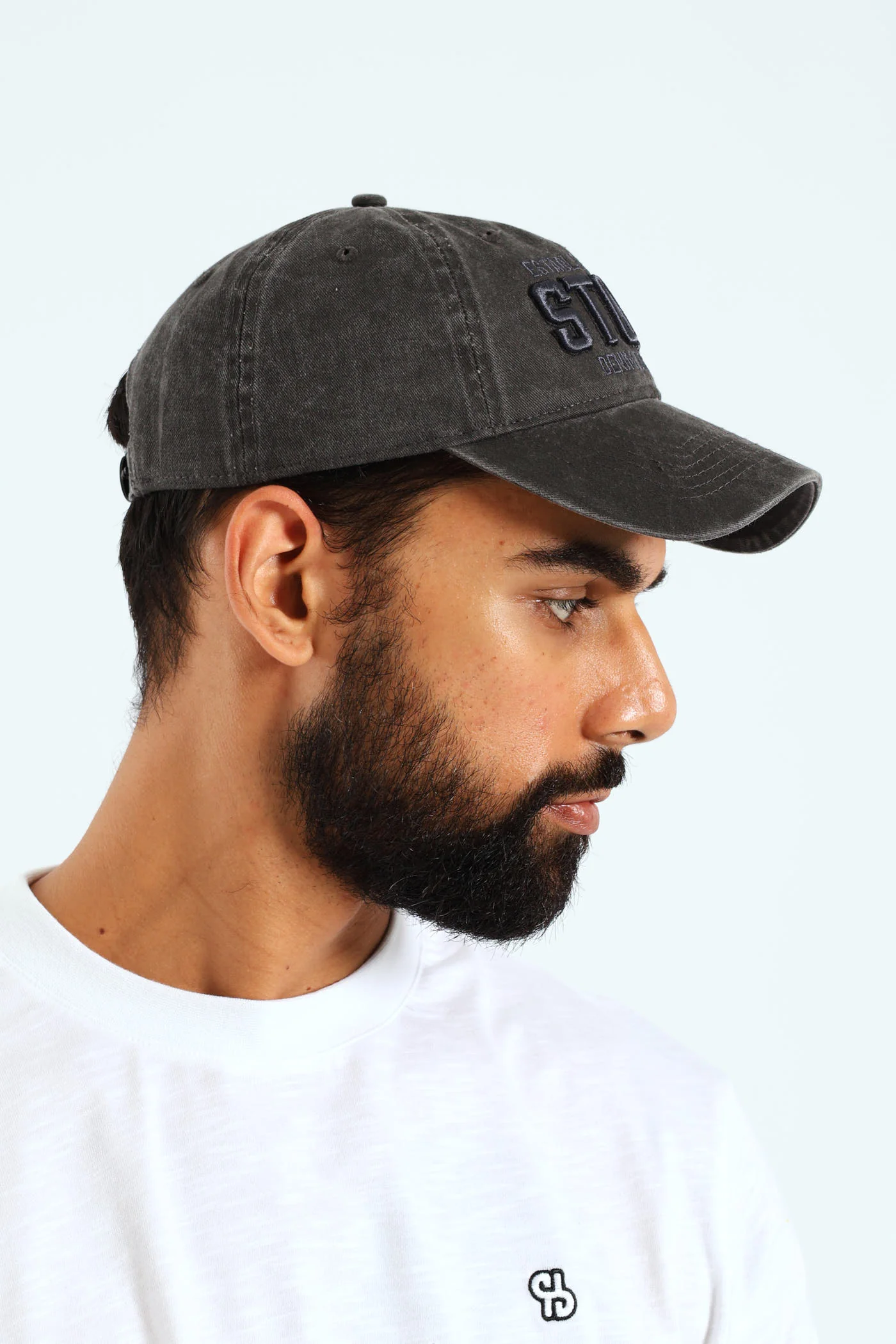 Denim Cap - Black - Image 2