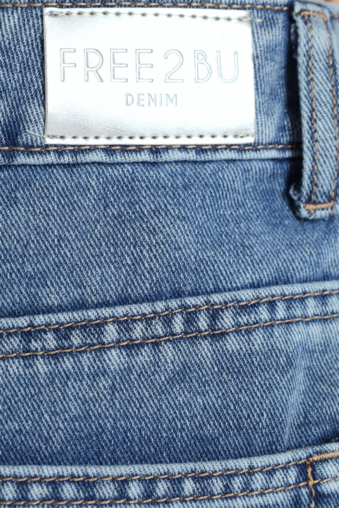 Denim Carpenter Skort - Mid Blue - Image 4