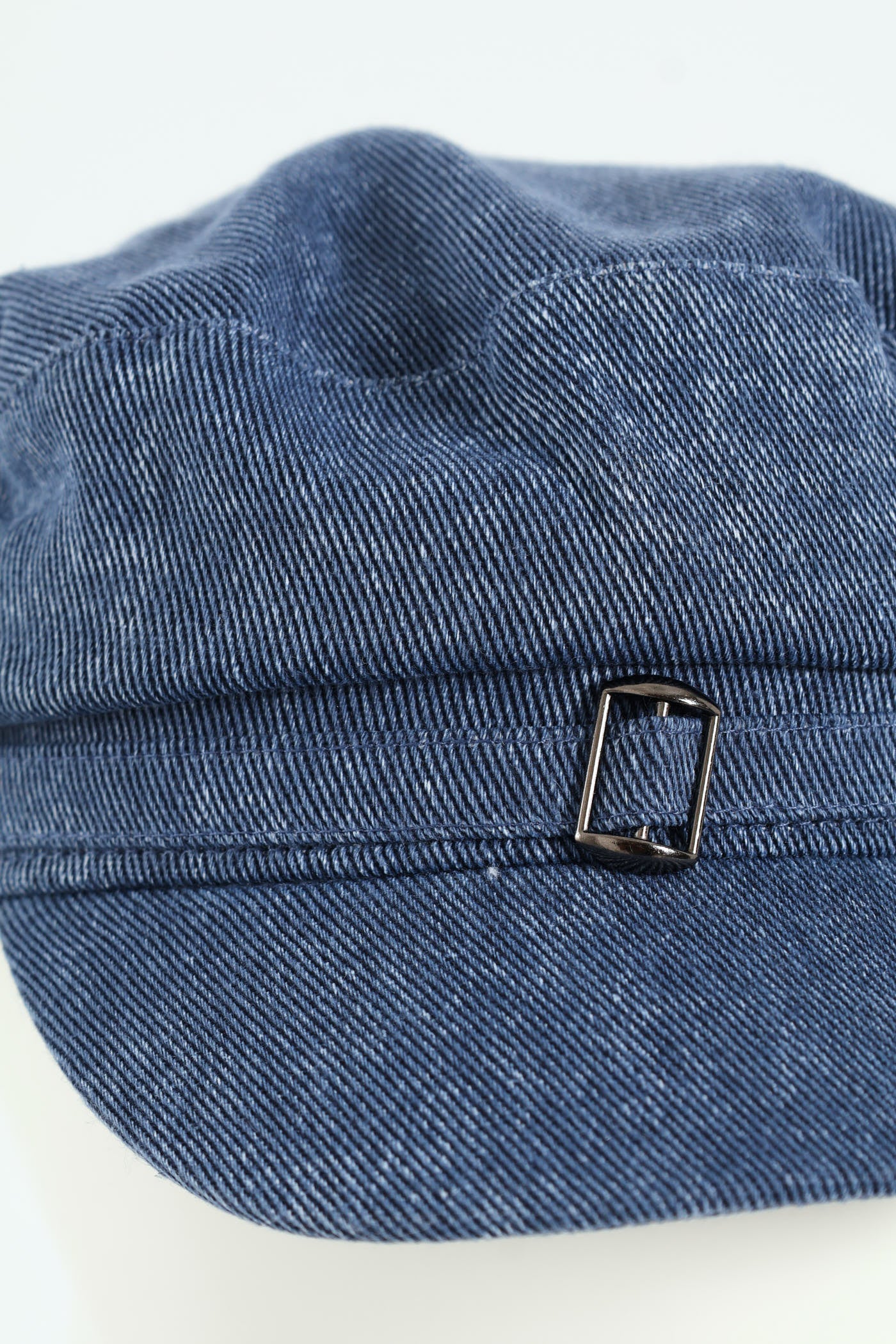 Denim Chambray Bakerboy Hat - Denim - Image 2
