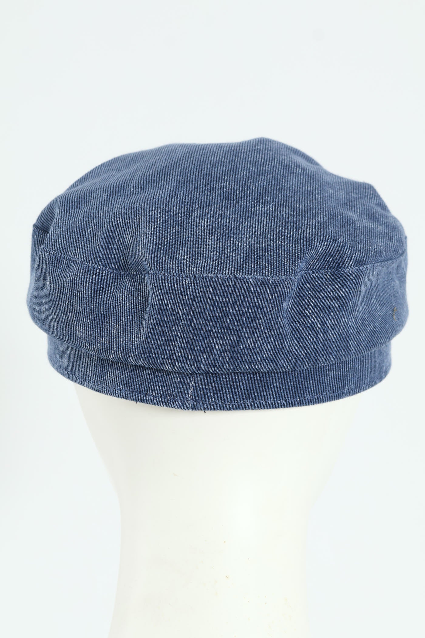 Denim Chambray Bakerboy Hat - Denim - Image 4