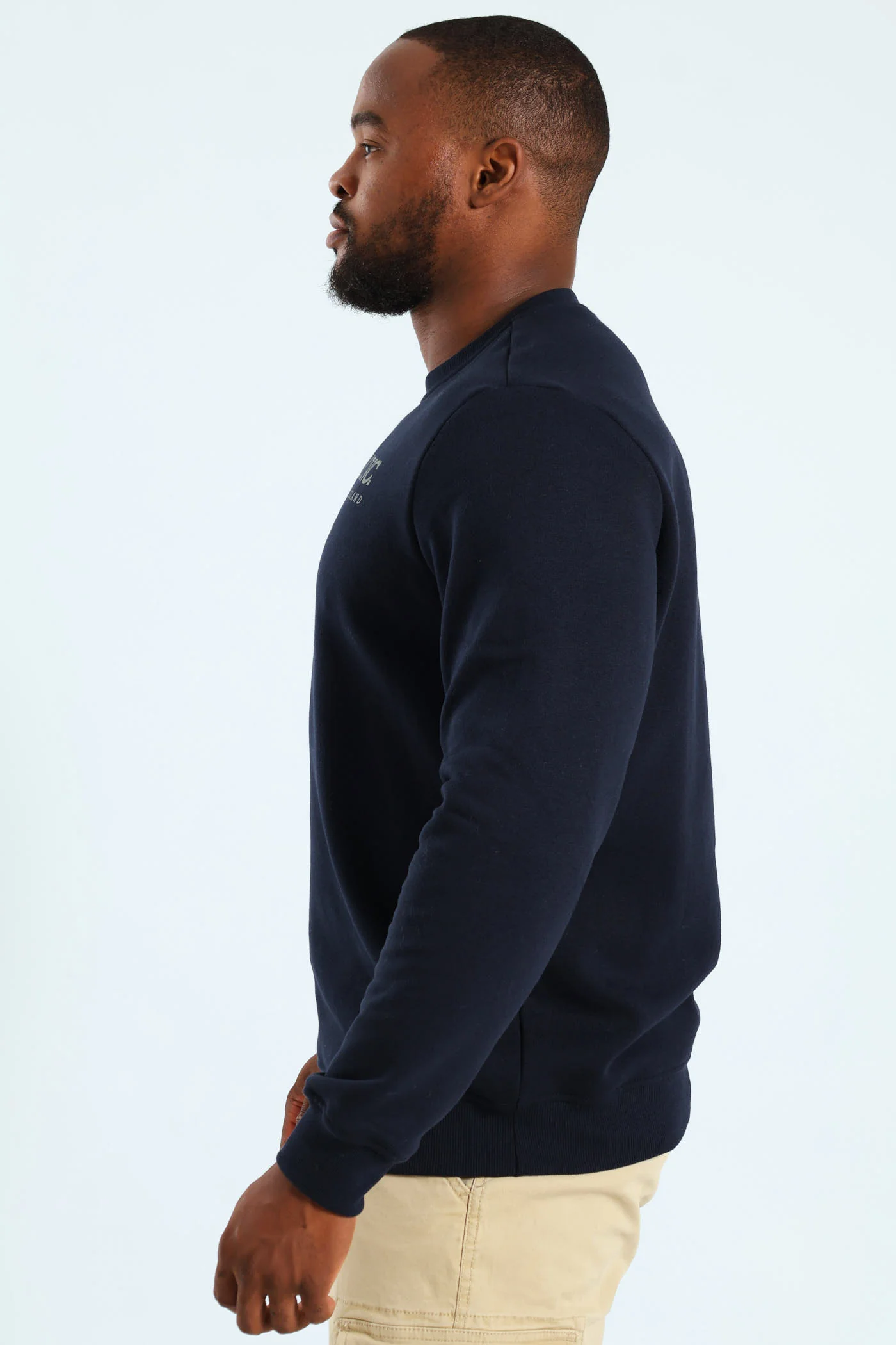 Denim Inc. Crew Fleece Sweat Top - Navy - Image 3