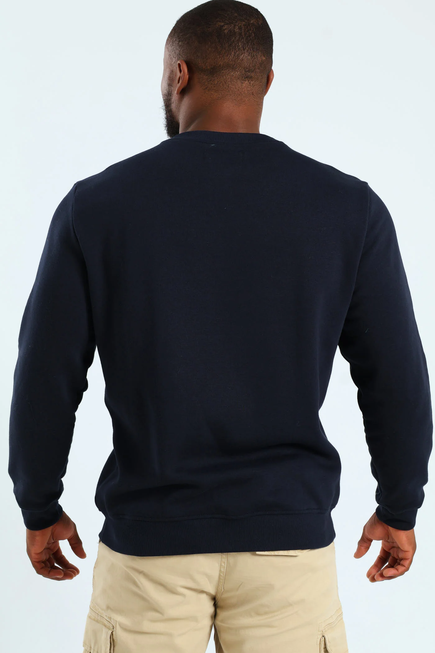 Denim Inc. Crew Fleece Sweat Top - Navy - Image 4