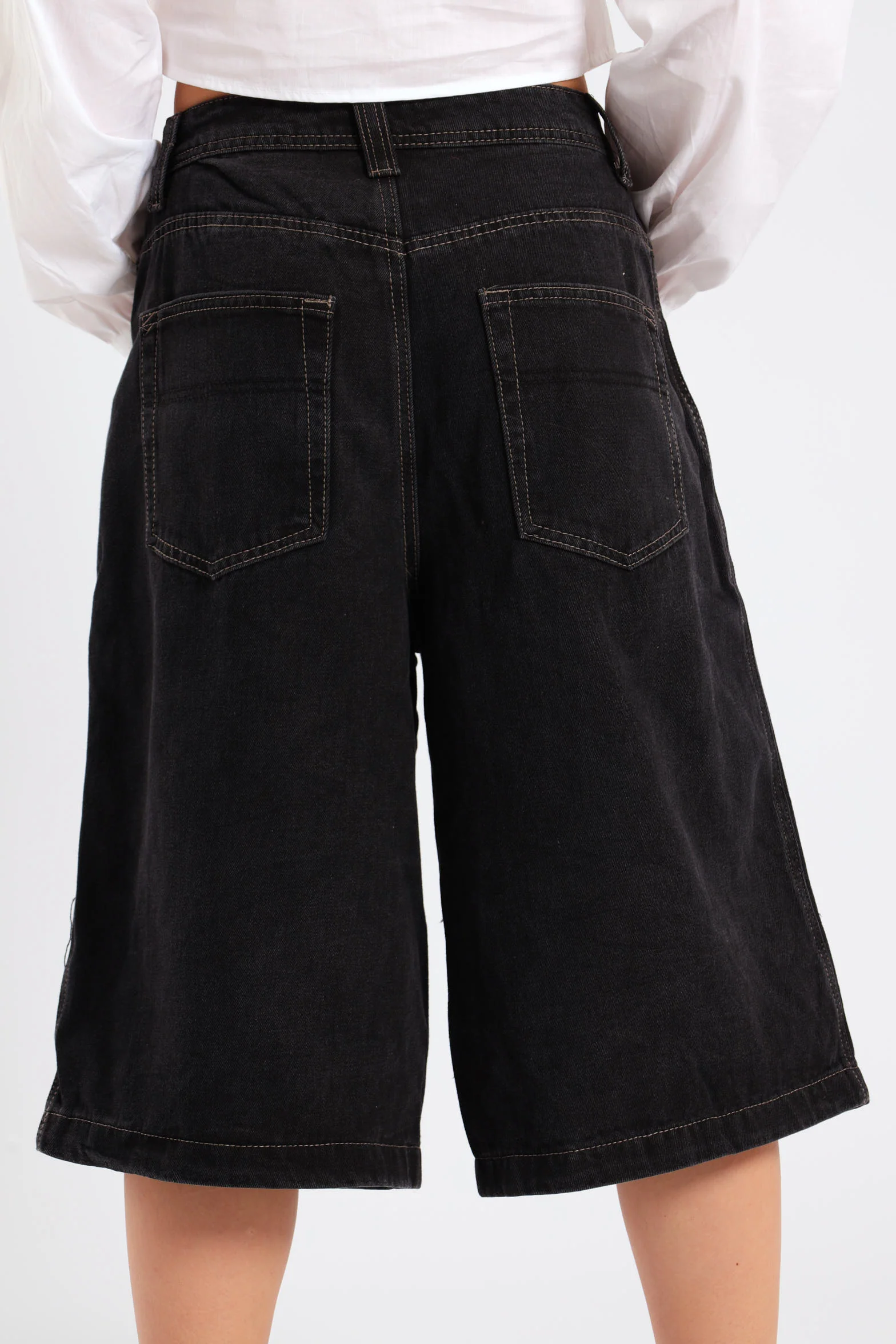 Denim Jort - Black - Image 4