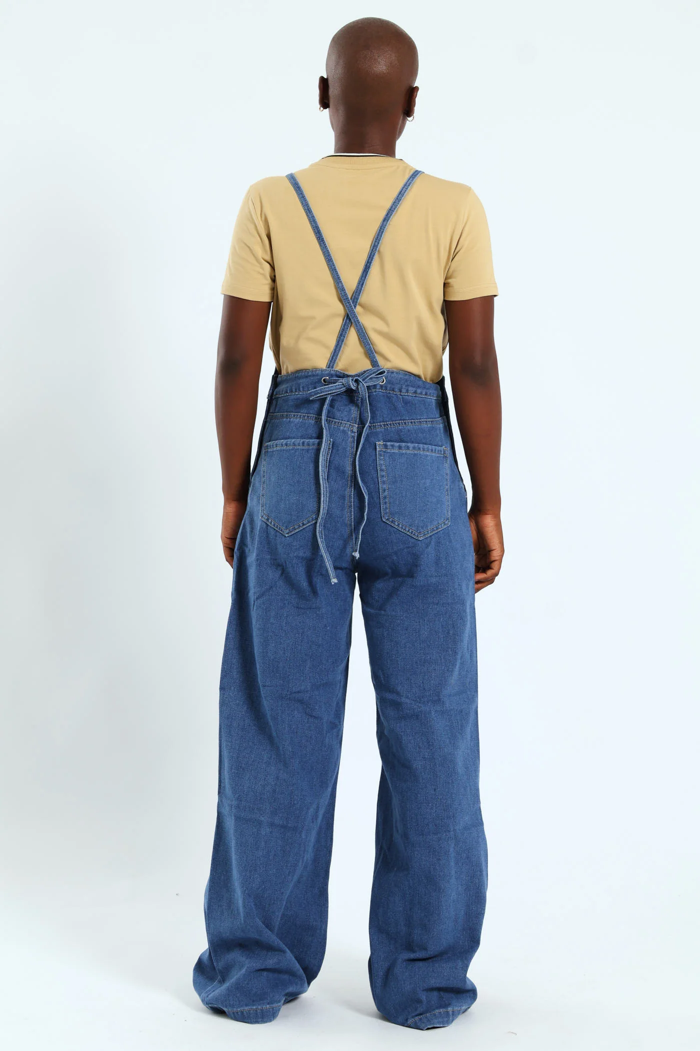 Denim Jumpsuit - Mid Blue - Image 4