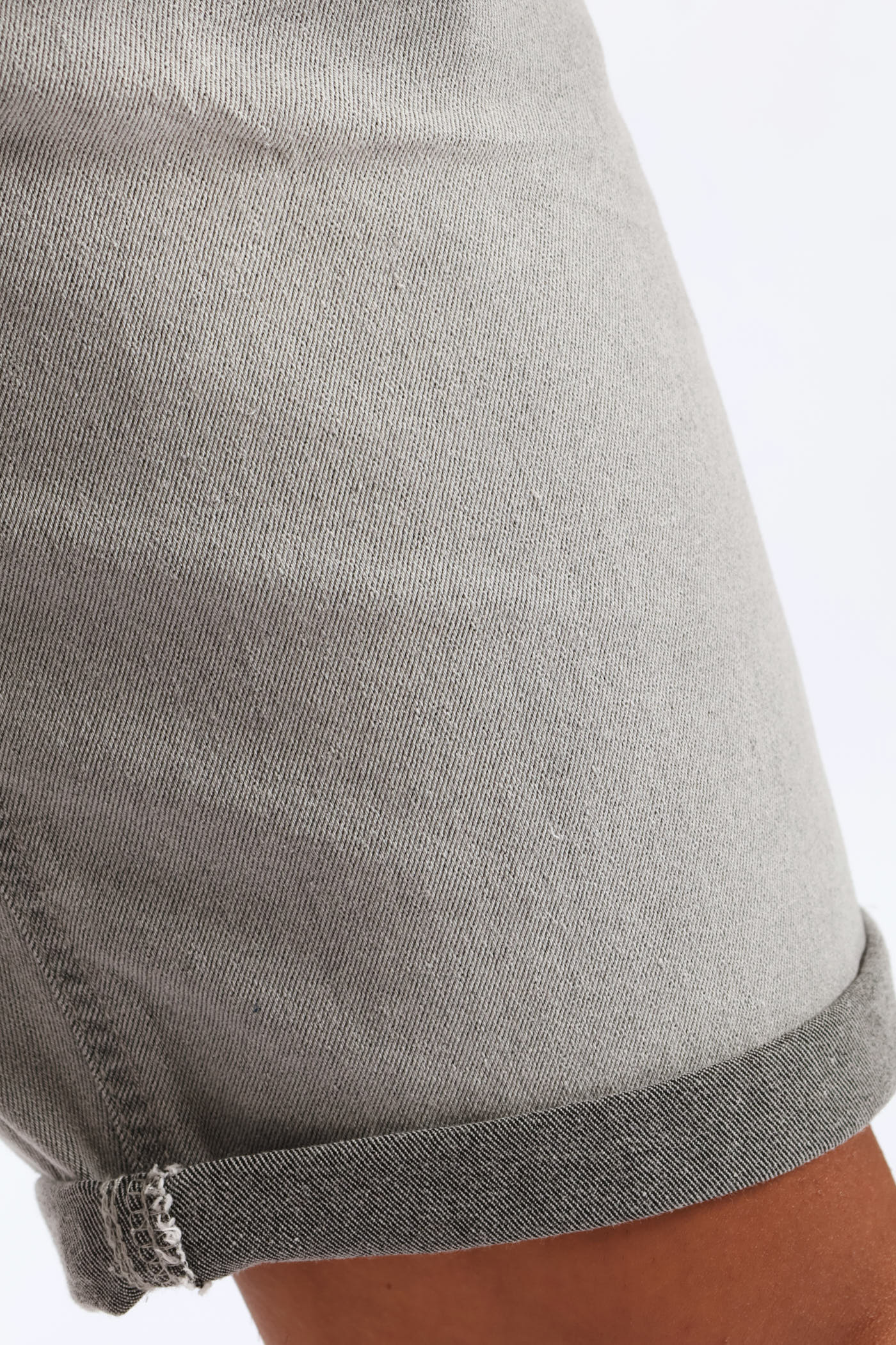 Denim Shorts - Light Grey - Image 5