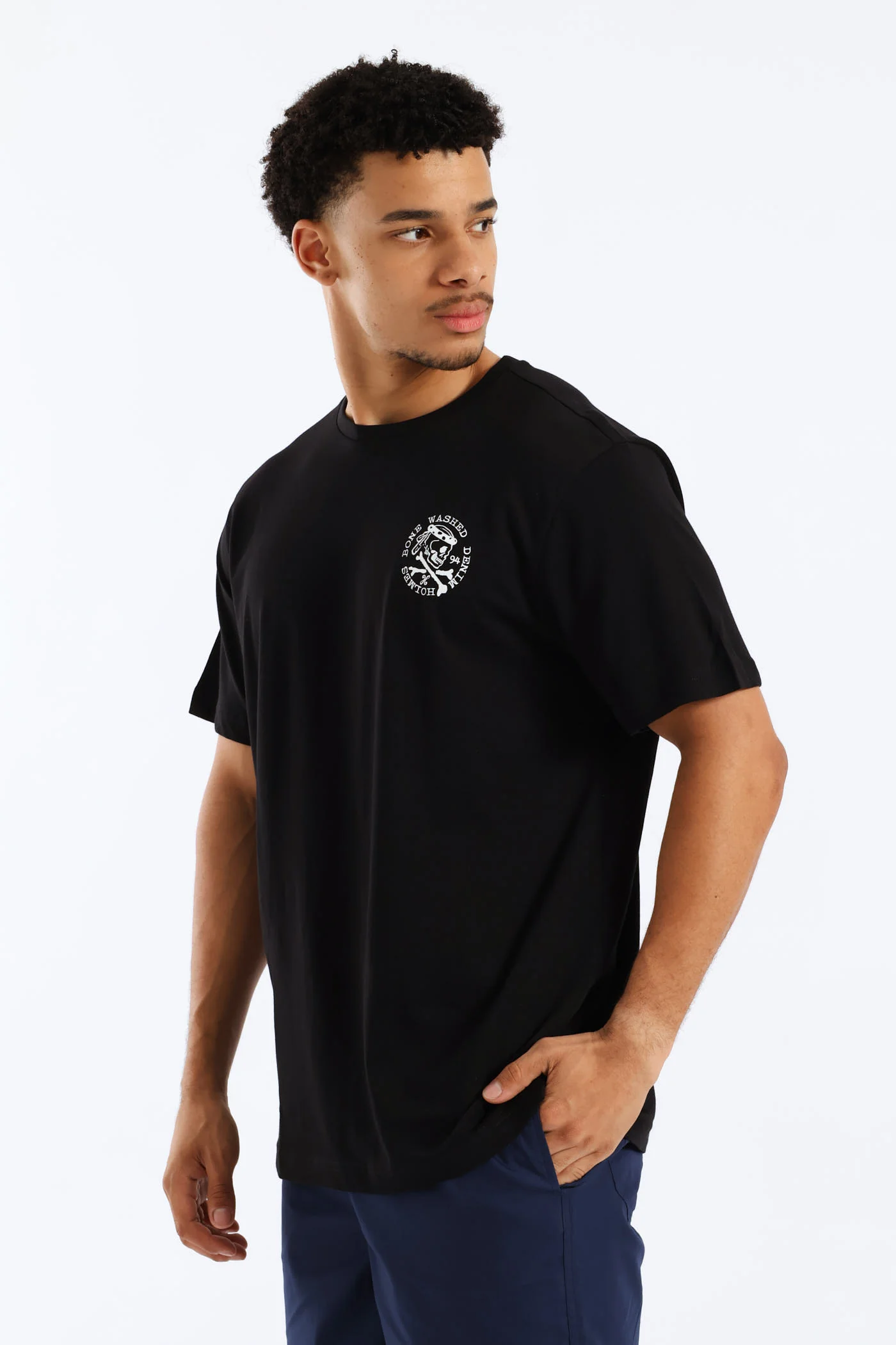 Bones Tee - Black - Image 4