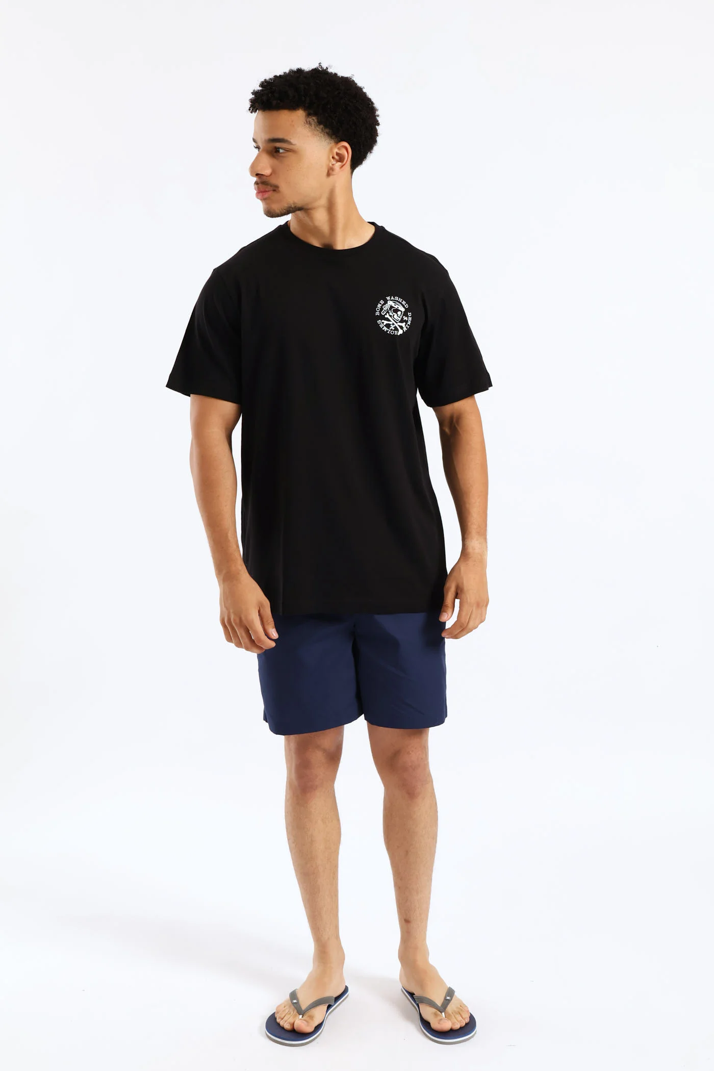 Bones Tee - Black - Image 5