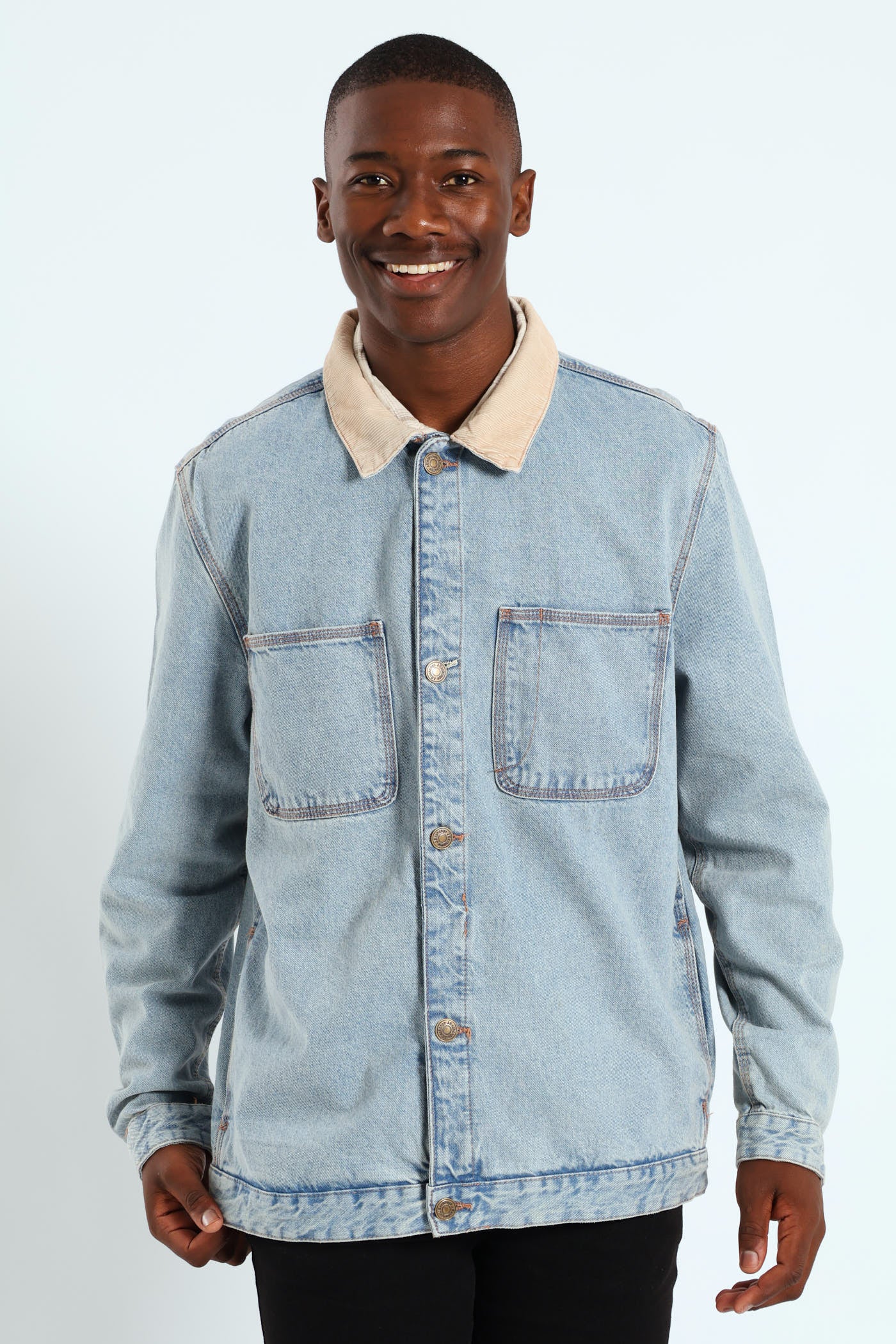 Denim Worker Jacket - Blue - Image 2