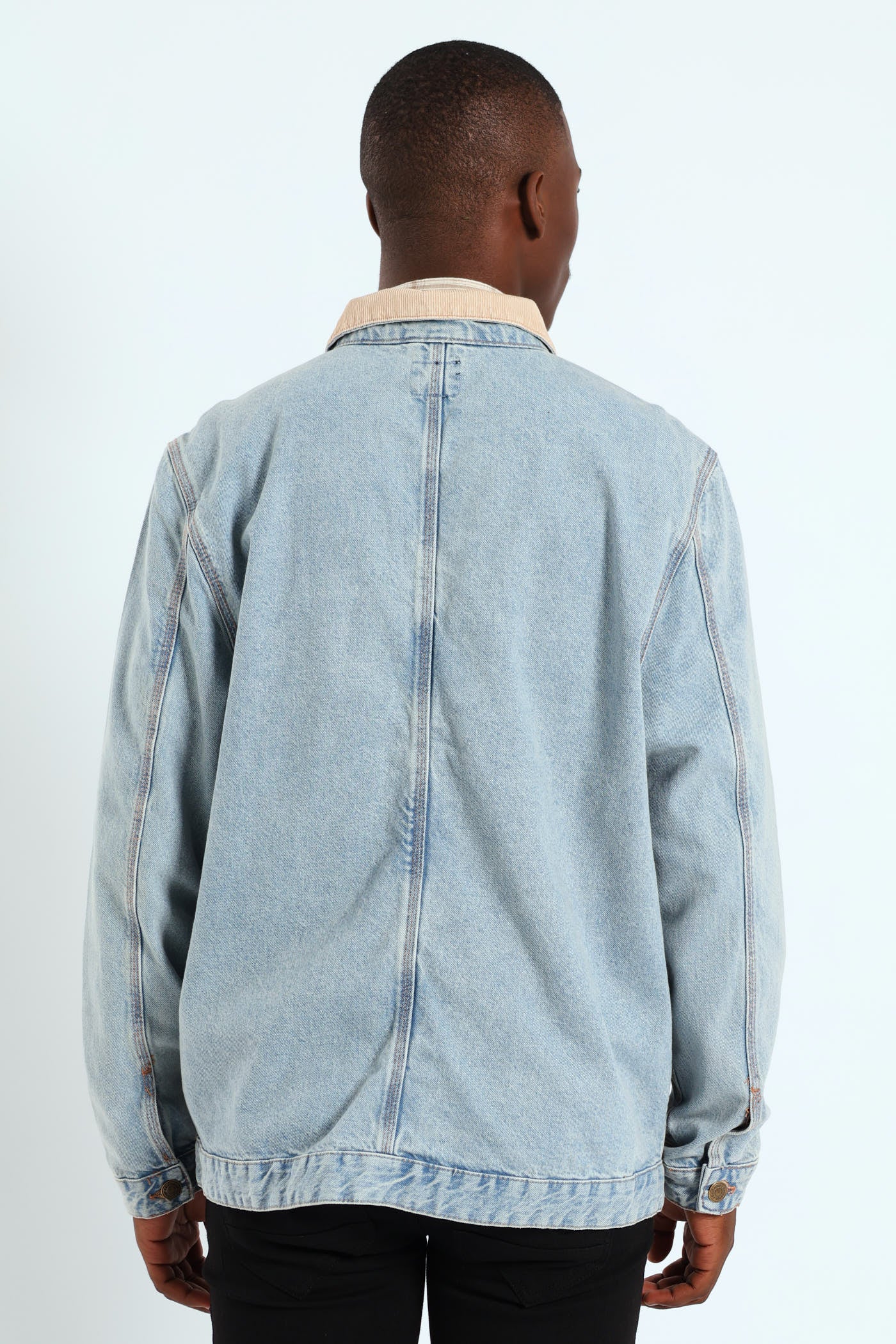 Denim Worker Jacket - Blue - Image 4