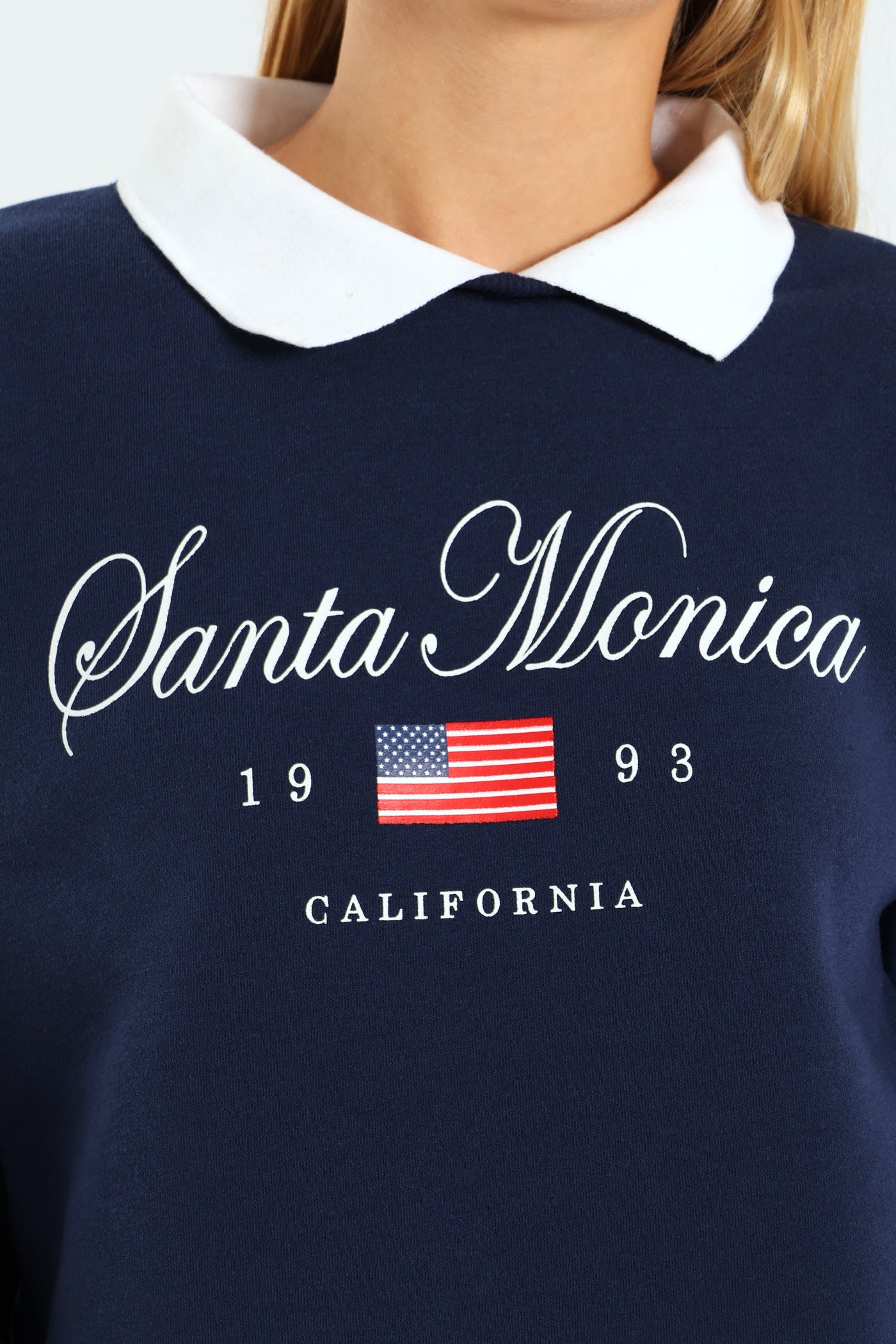 Destination Collar Sweater - Navy - Image 3