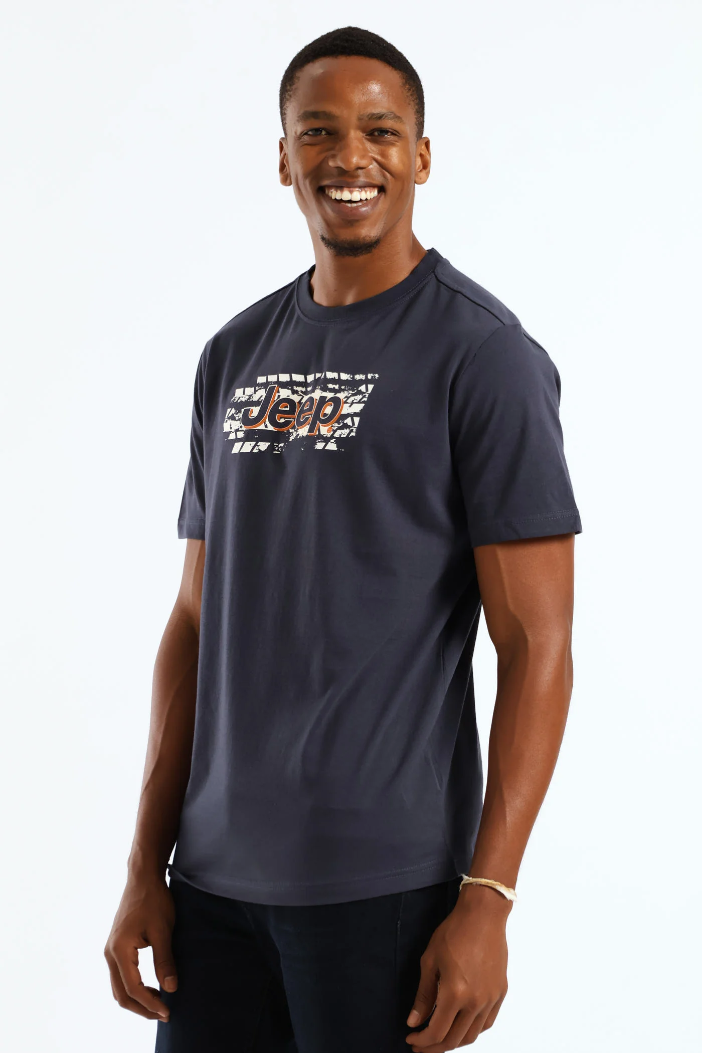 Detail Background Graphic Tee - Navy - Image 3