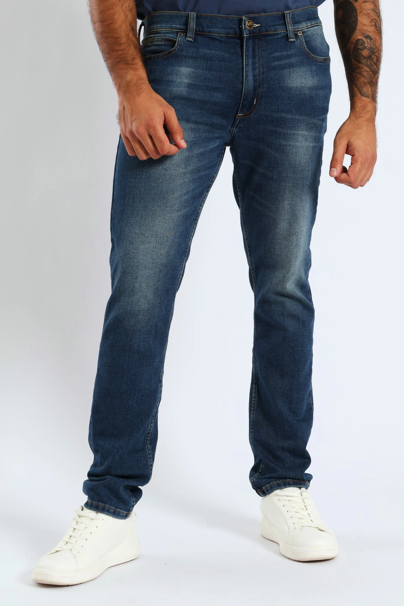Detroit Slim Tapered Leg Denim - Stonewash - Image 6