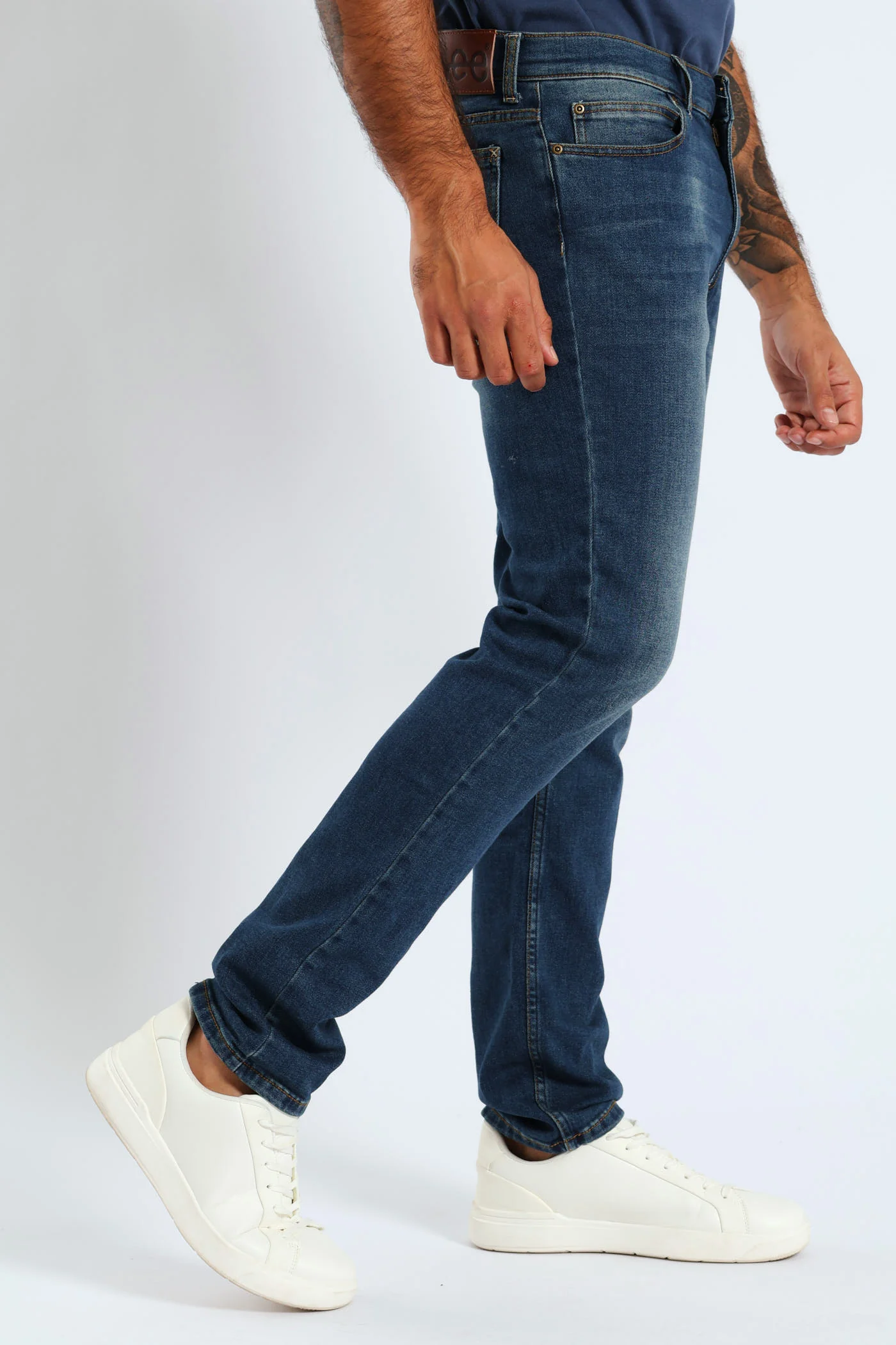 Detroit Slim Tapered Leg Denim - Stonewash - Image 7