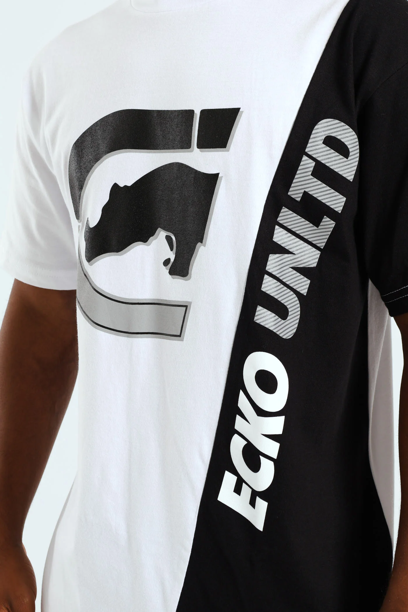 Diagonal Script Tee - White - Image 2