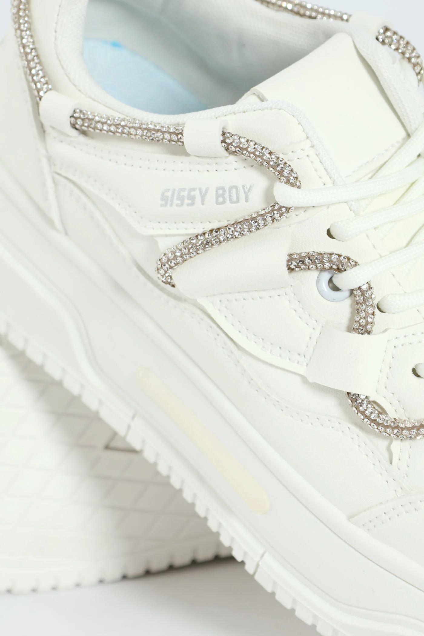 Diamante Band Chunky Sneaker - White - Image 2