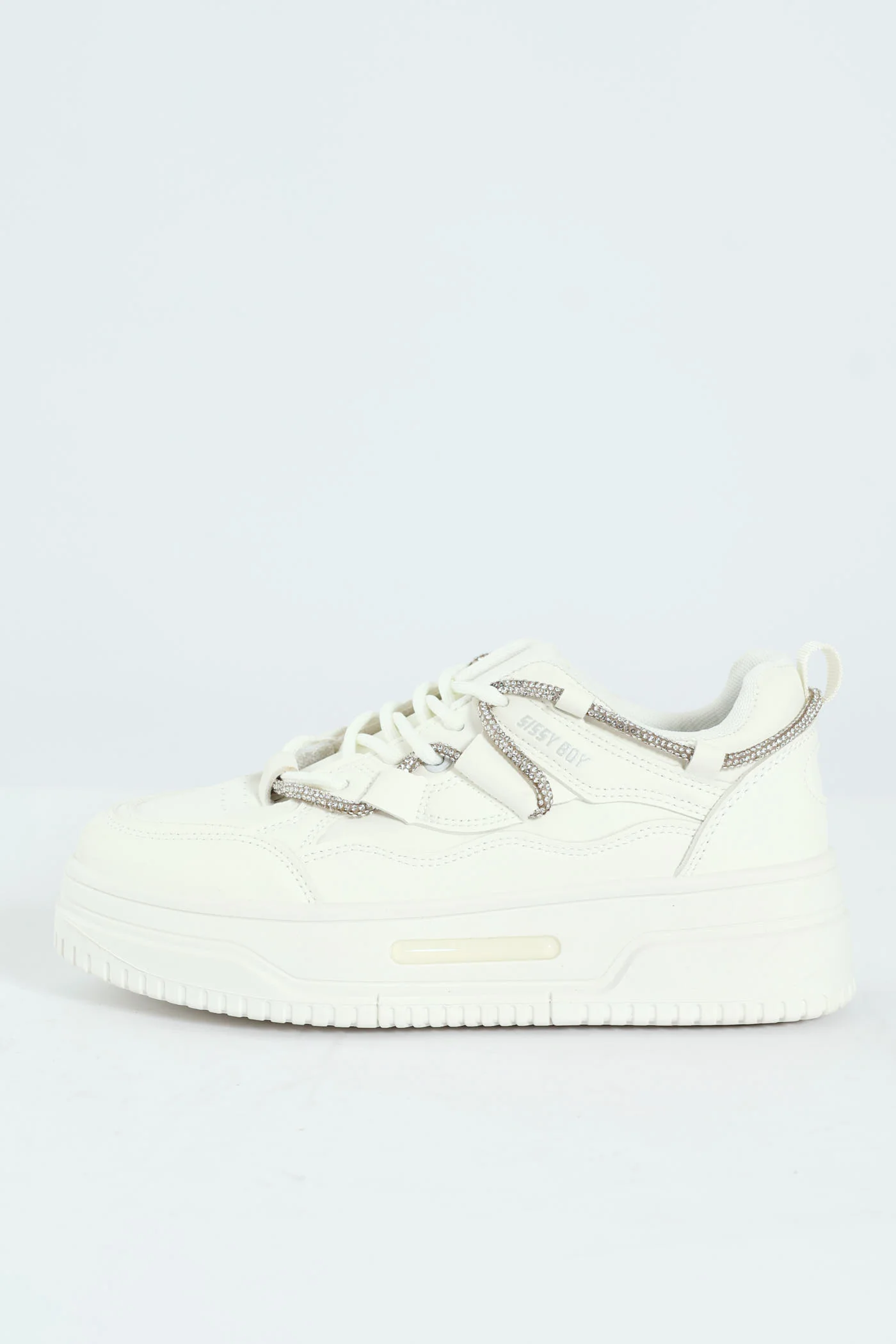 Diamante Band Chunky Sneaker - White - Image 5