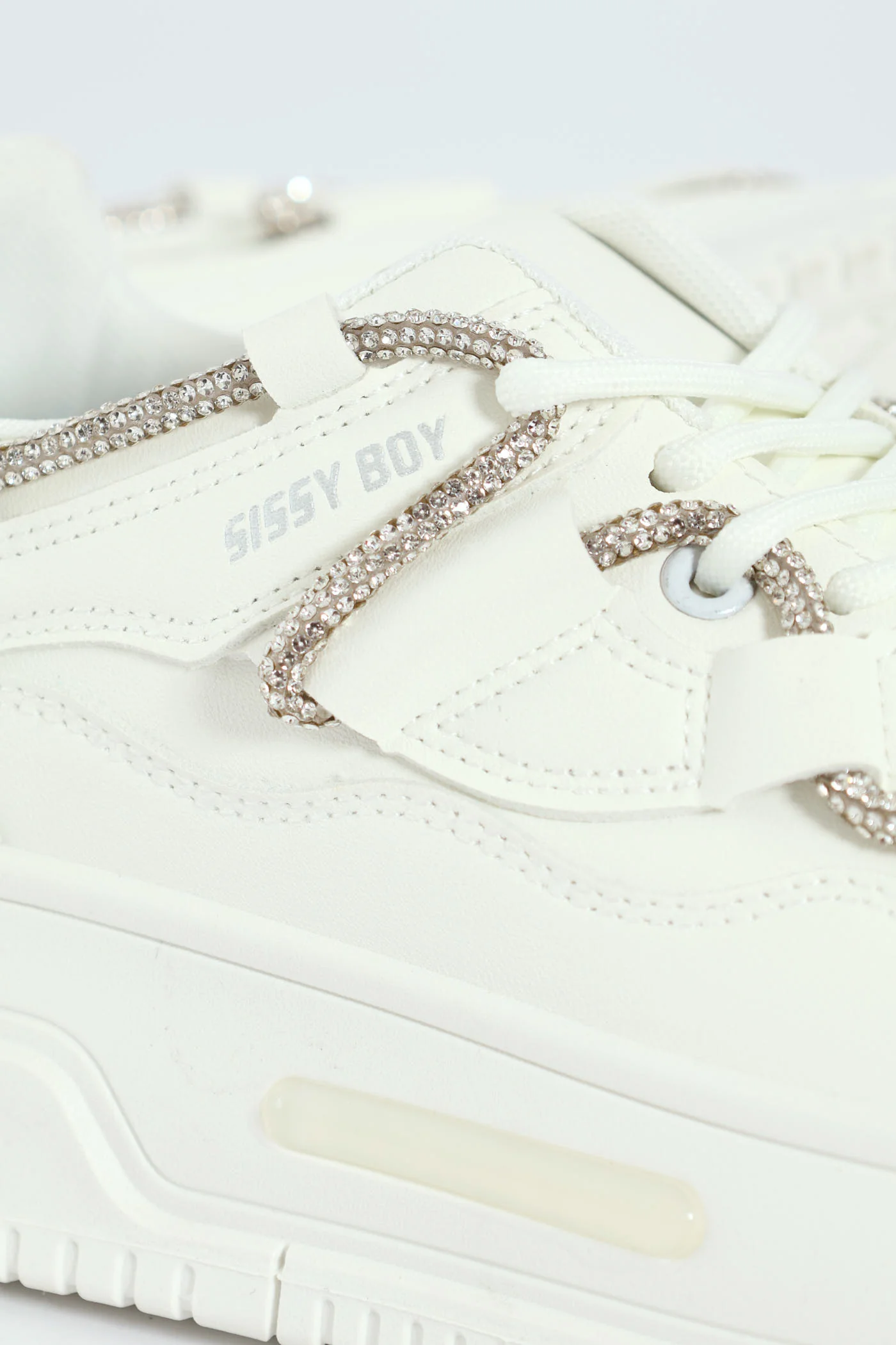 Diamante Band Chunky Sneaker - White - Image 7