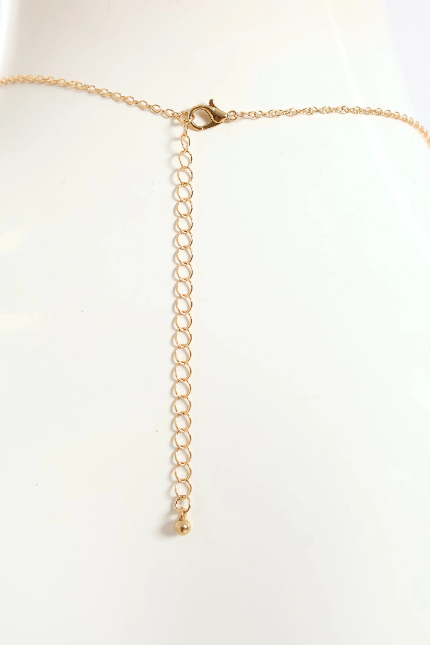 Diamante Floral Studs & Necklace Set - Gold - Image 4