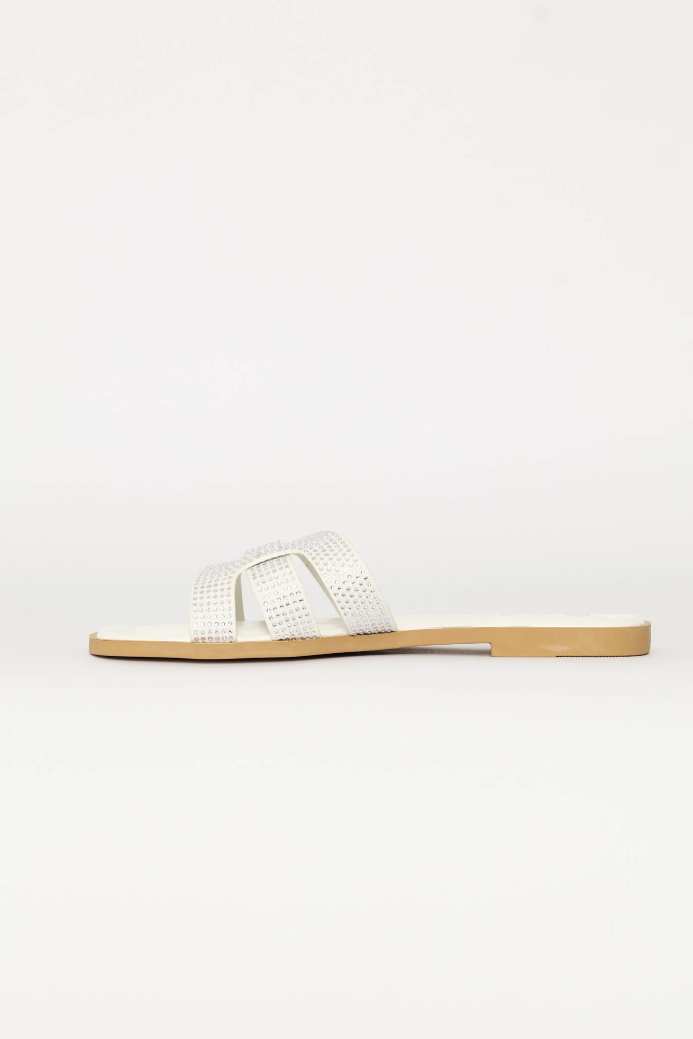 Diamante H-Mule Basic Sandal - White - Image 4