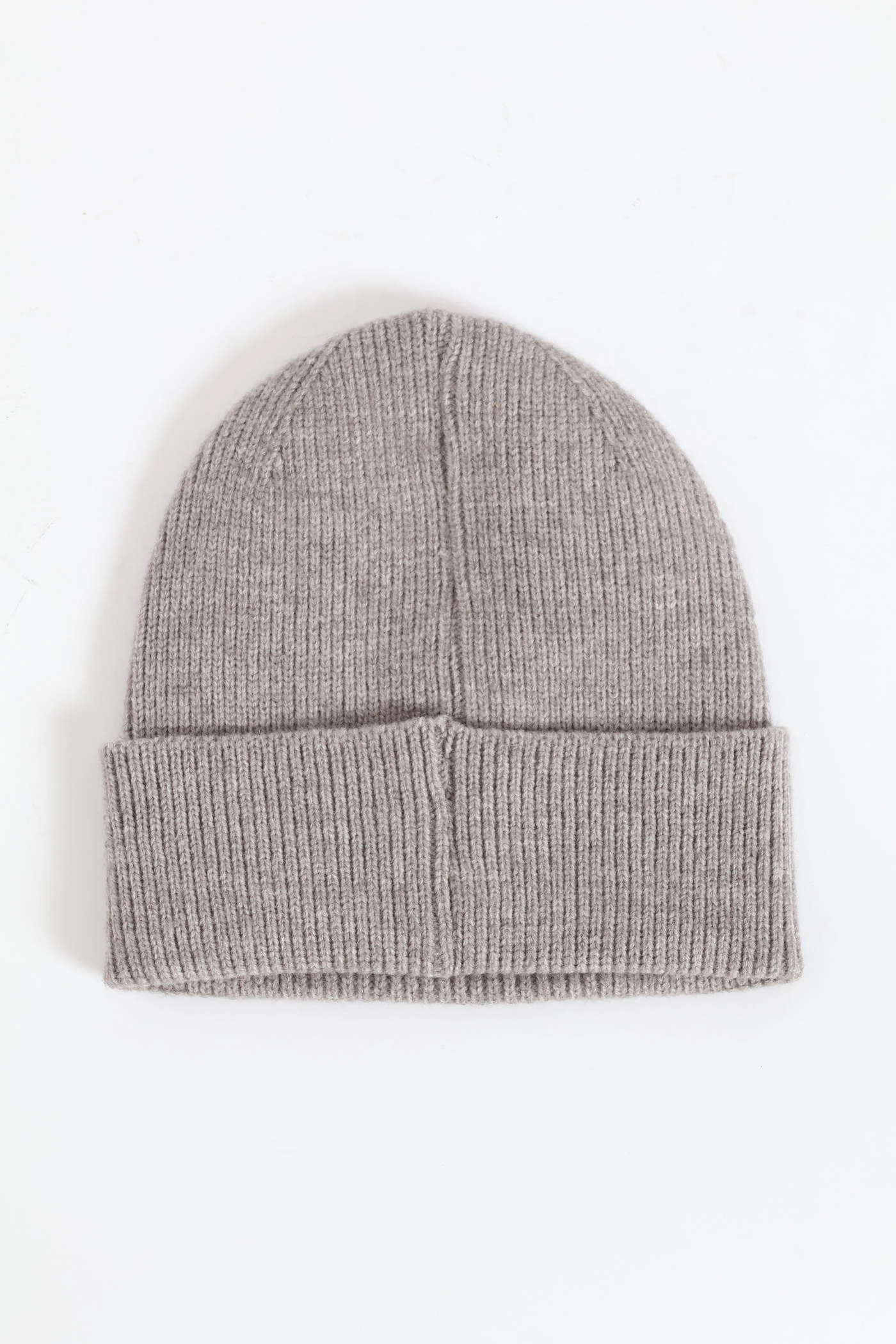Diamante Turn Up Beanie - Grey - Image 3