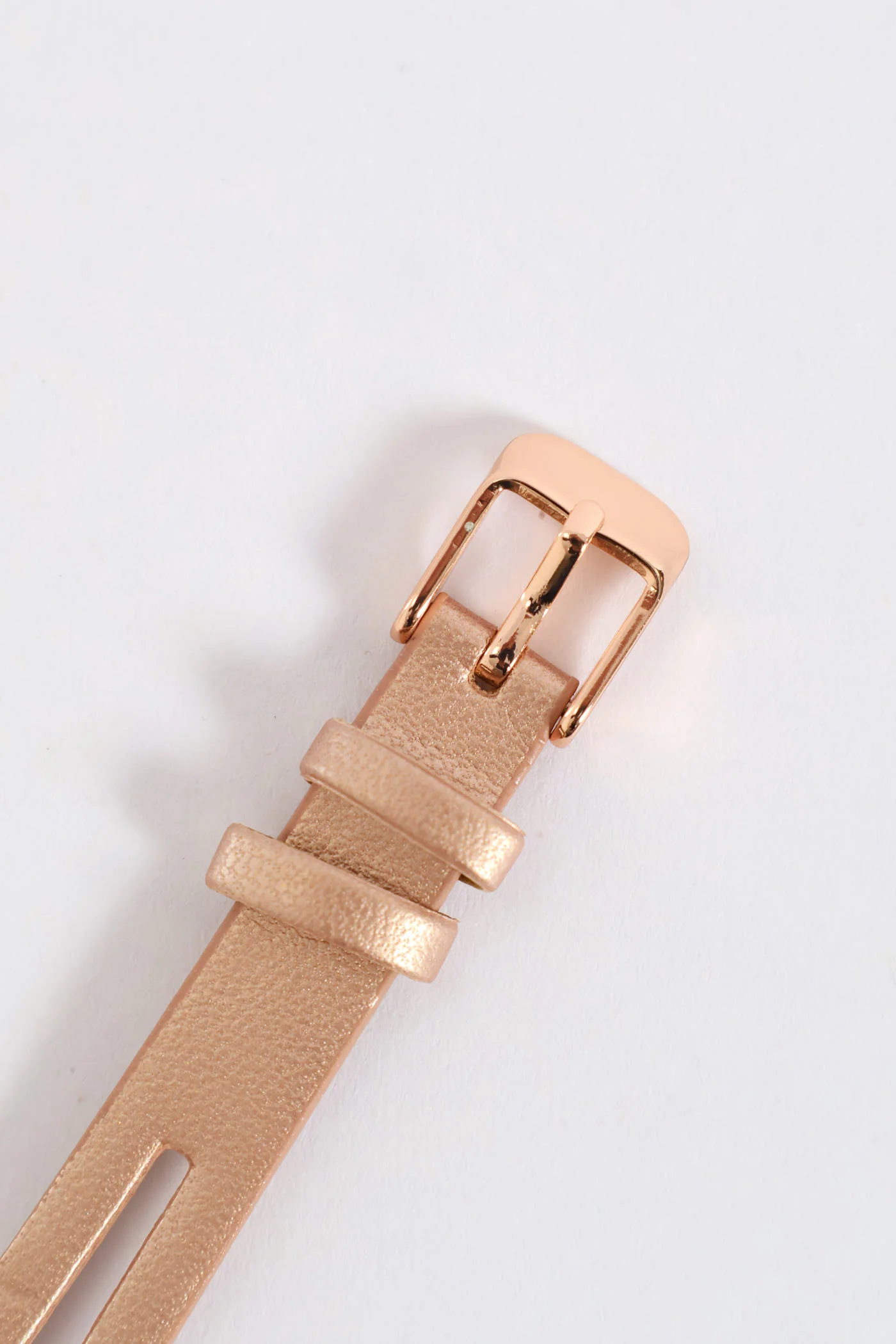Diamante Watch With Cutout Strap - Rose Gold - Image 3