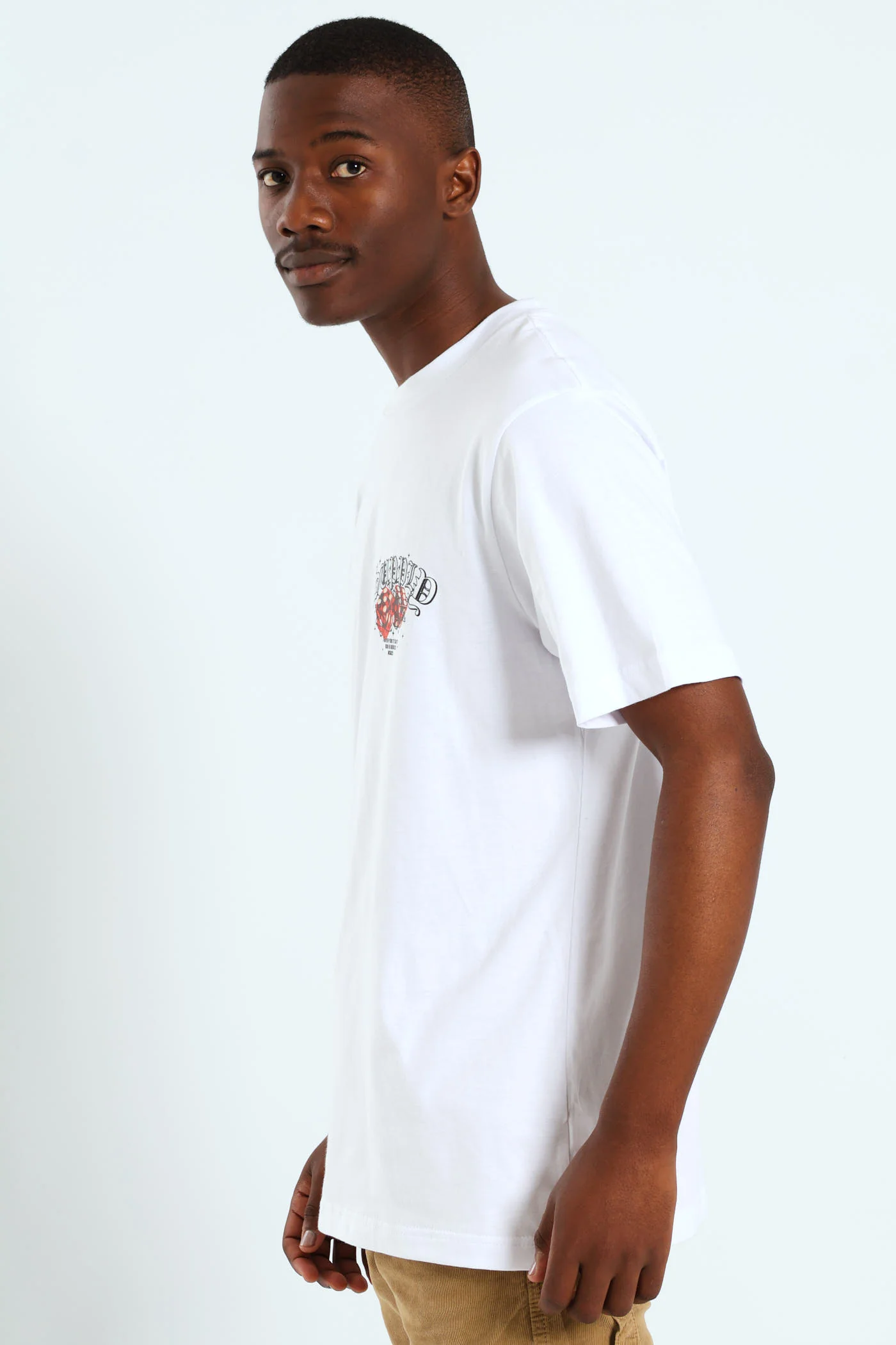 Dice Print Front & Back Tee - White - Image 3
