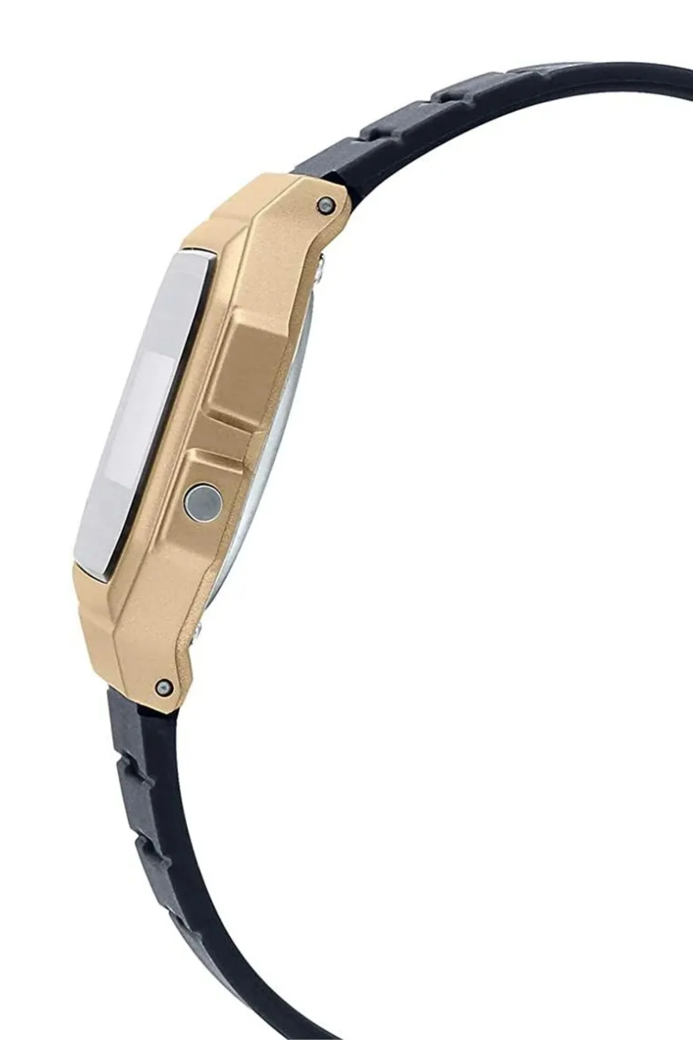 Digital Gold Case Watch - Black - Image 3
