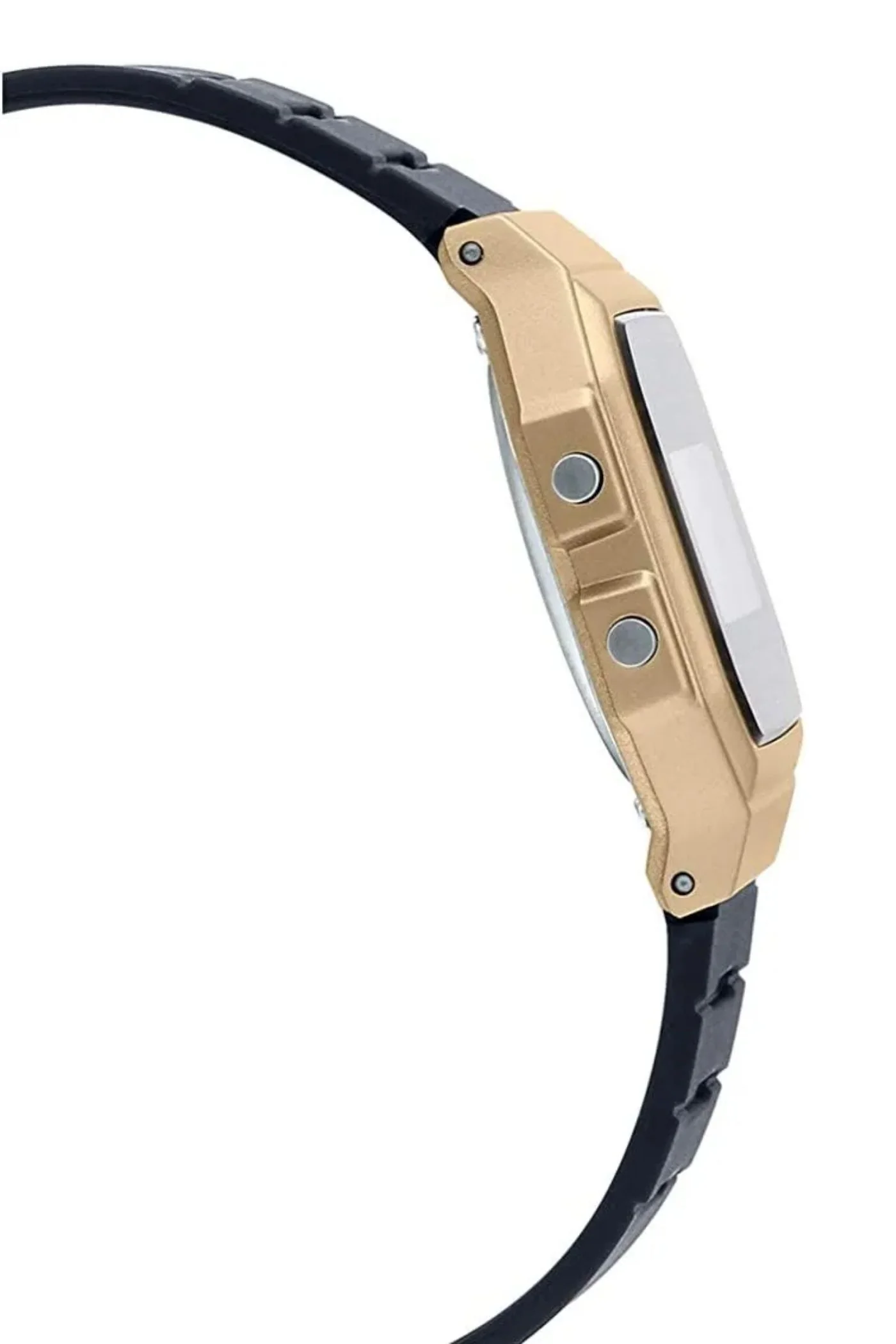 Digital Gold Case Watch - Black - Image 4