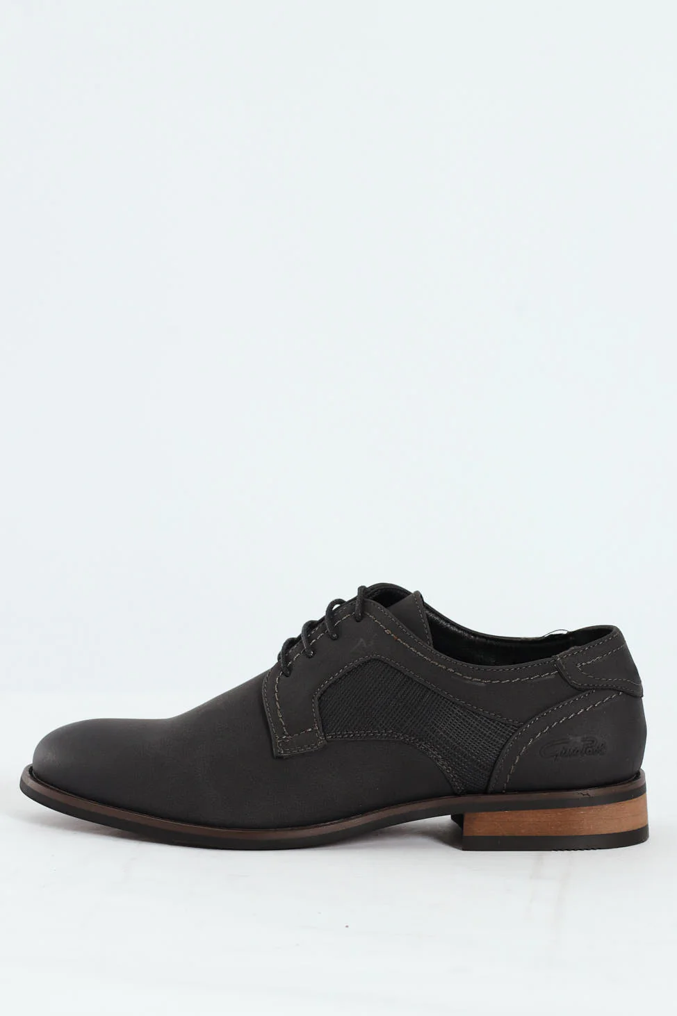 Distressed Look Smart Casual Shoe - Charcoal - Image 4