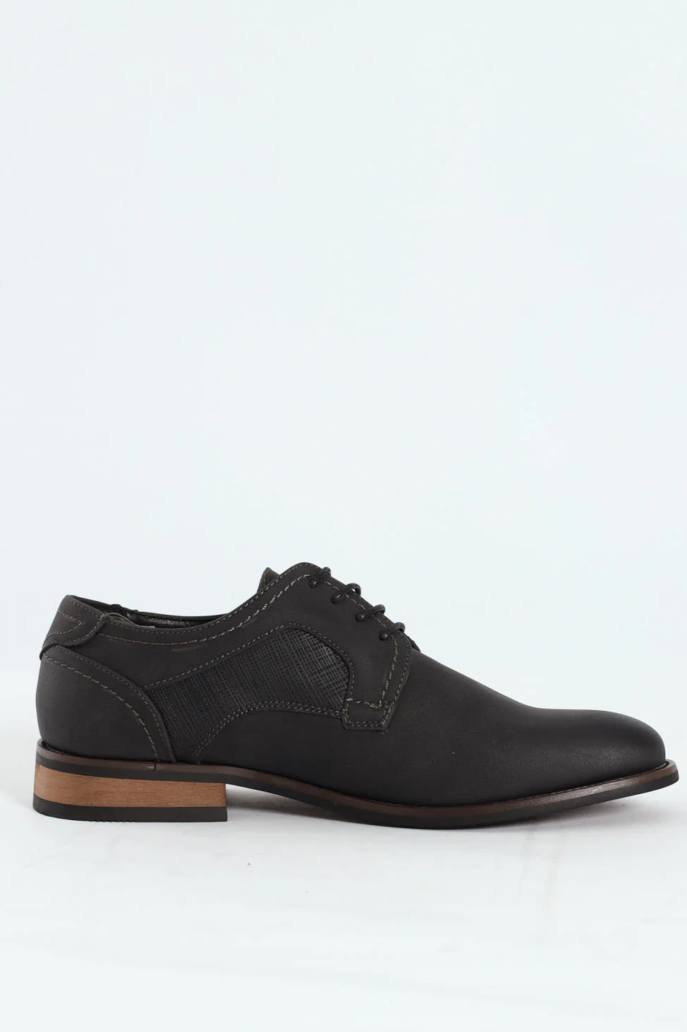Distressed Look Smart Casual Shoe - Charcoal - Image 6