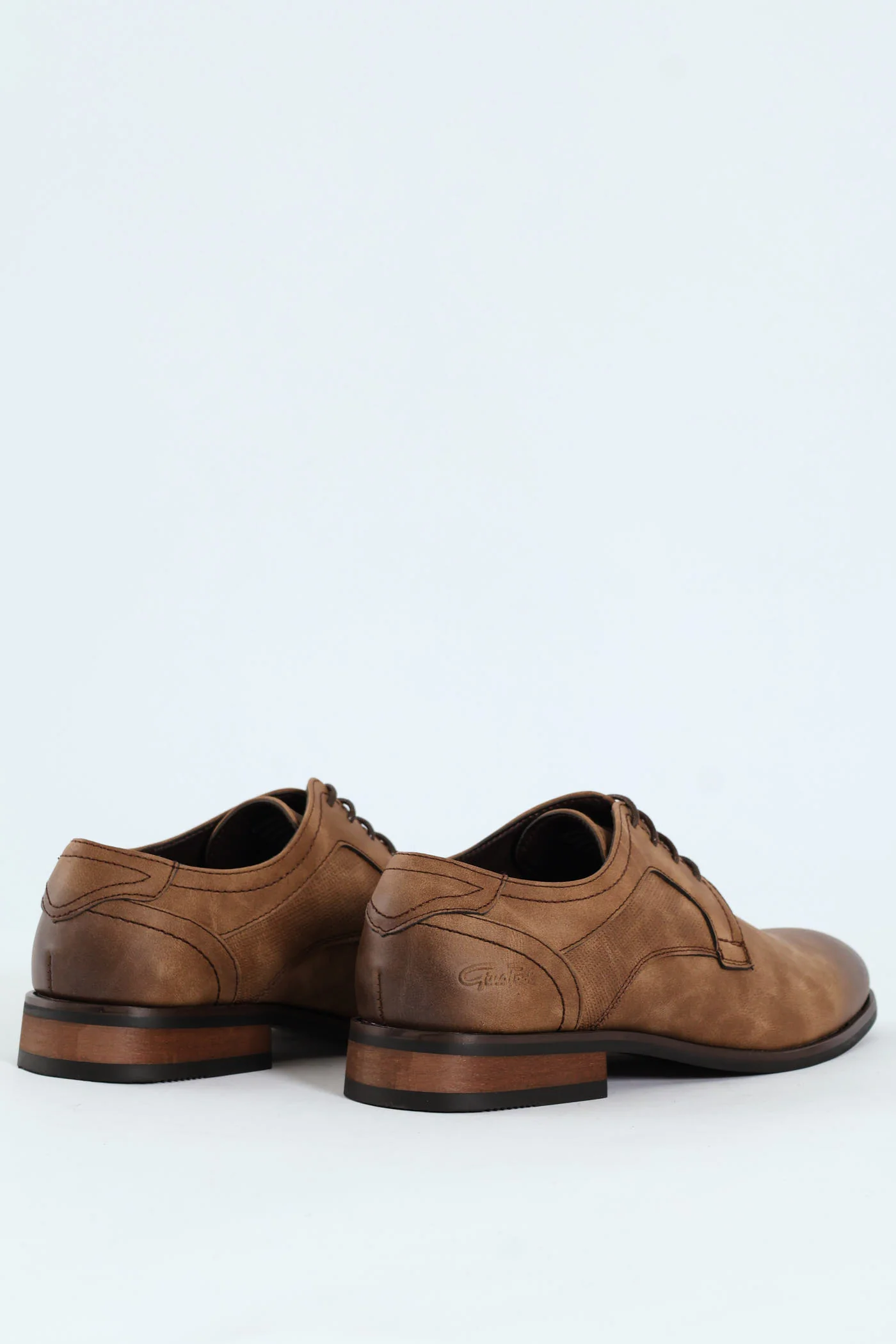 Distressed Look Smart Casual Shoe - Tan - Image 2