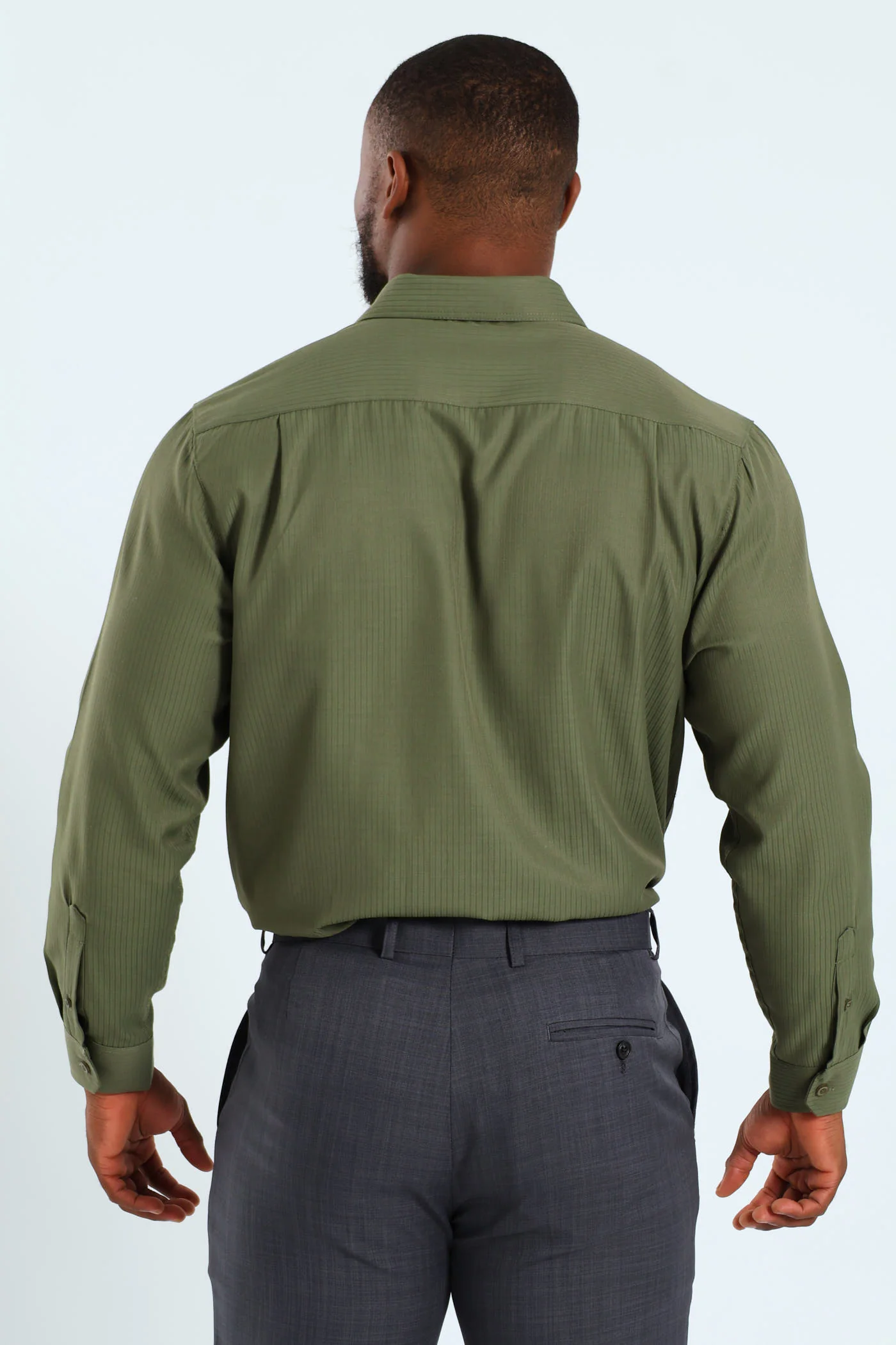 Dobby Shirt - Olive - Image 3