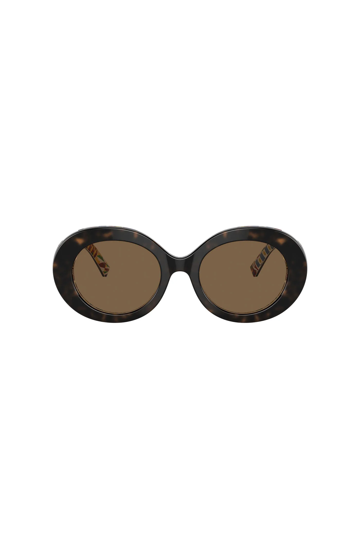Oval Frame Sunglasses - Tortoise Shell - Image 3