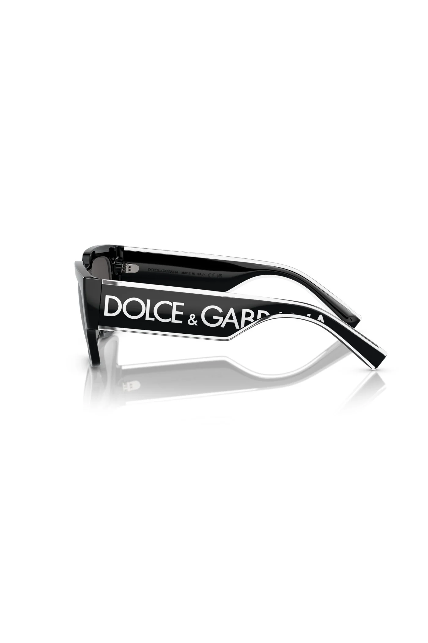 Dolce & Gabbana Side Logo Sunglasses - Black - Image 3