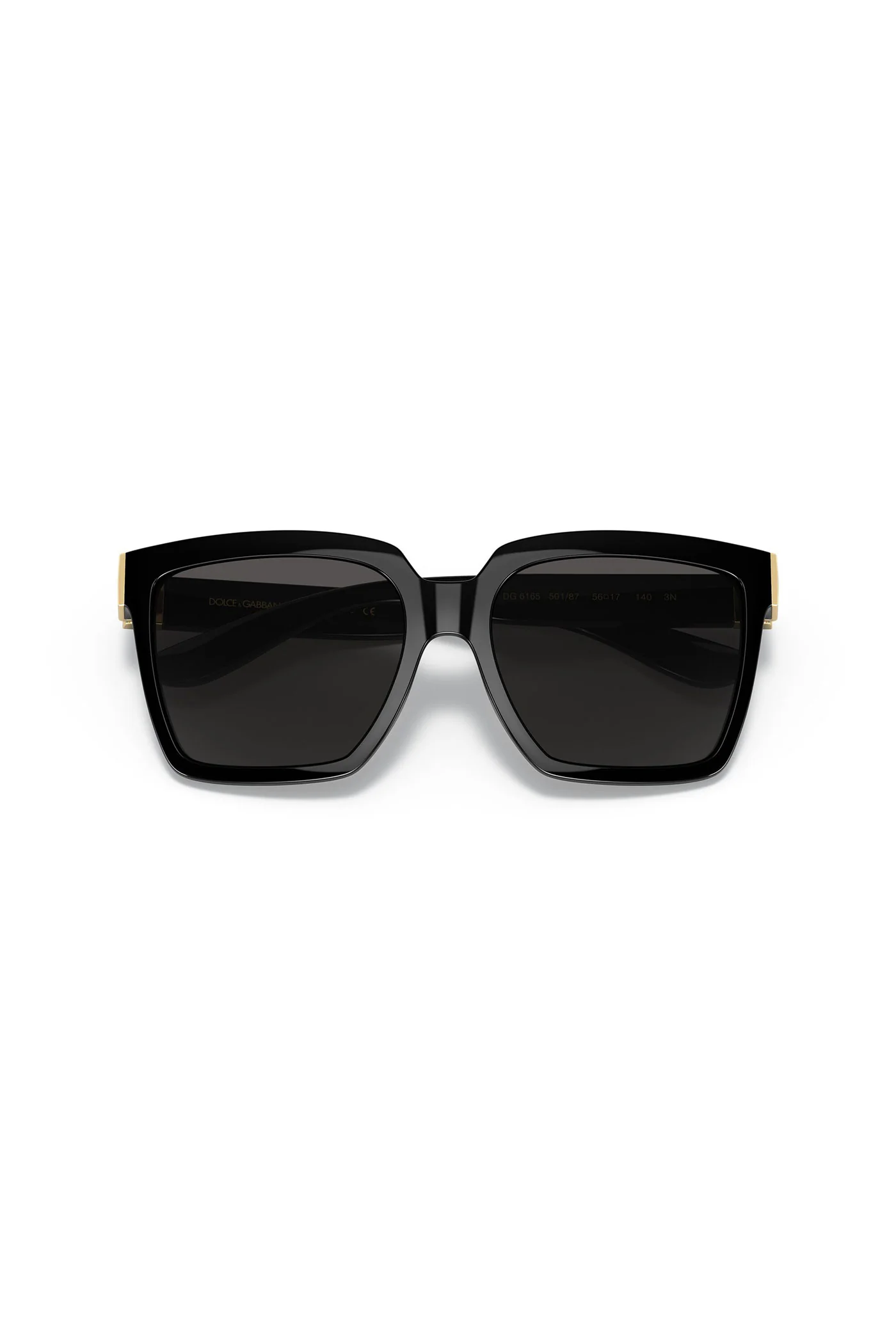 Square Frame Sunglasses - Black - Image 5