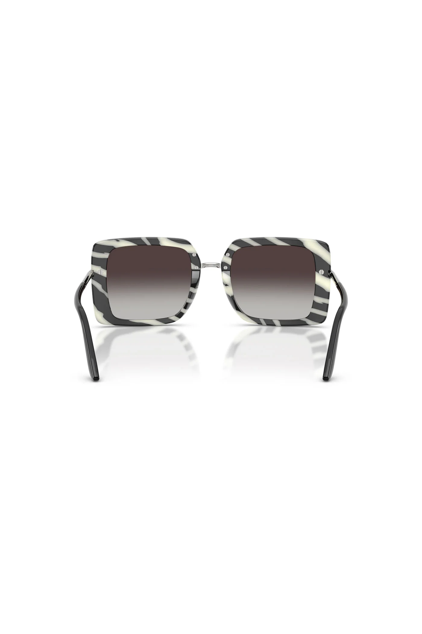 Square Frame Zebra Sunglasses - Black - Image 2