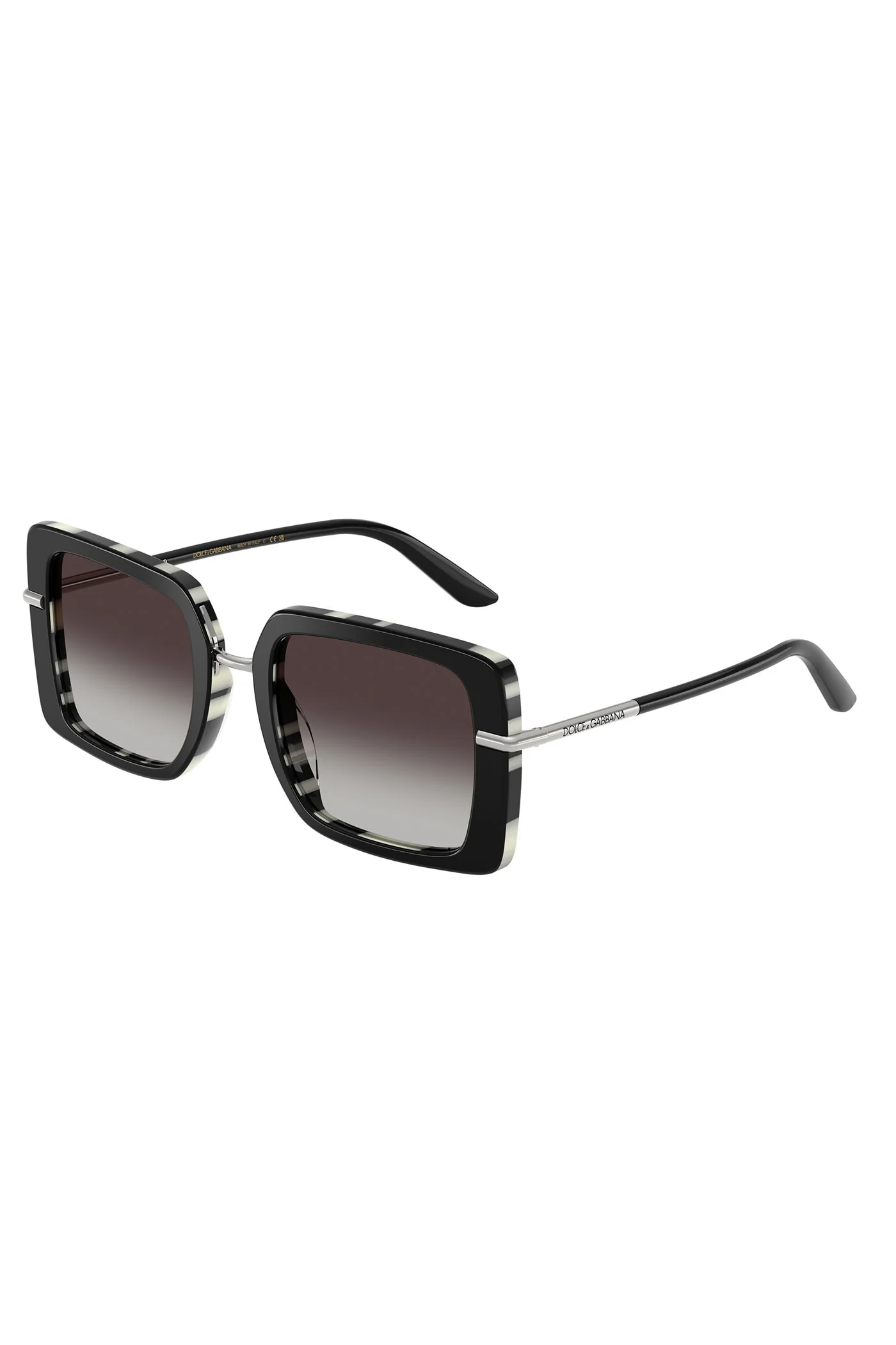 Square Frame Zebra Sunglasses - Black - Image 4