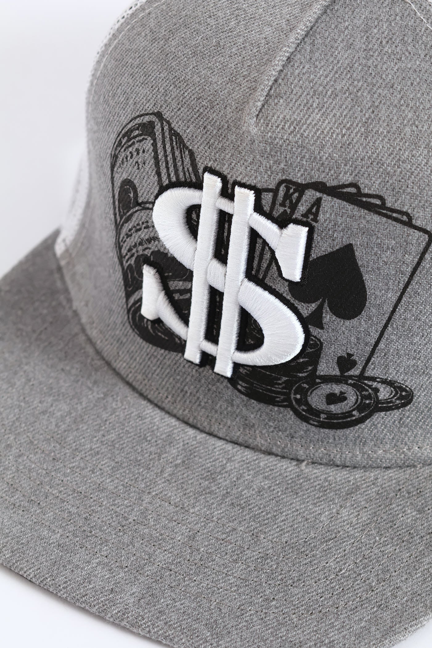 Dollar Sign Cap - Grey Melange - Image 4
