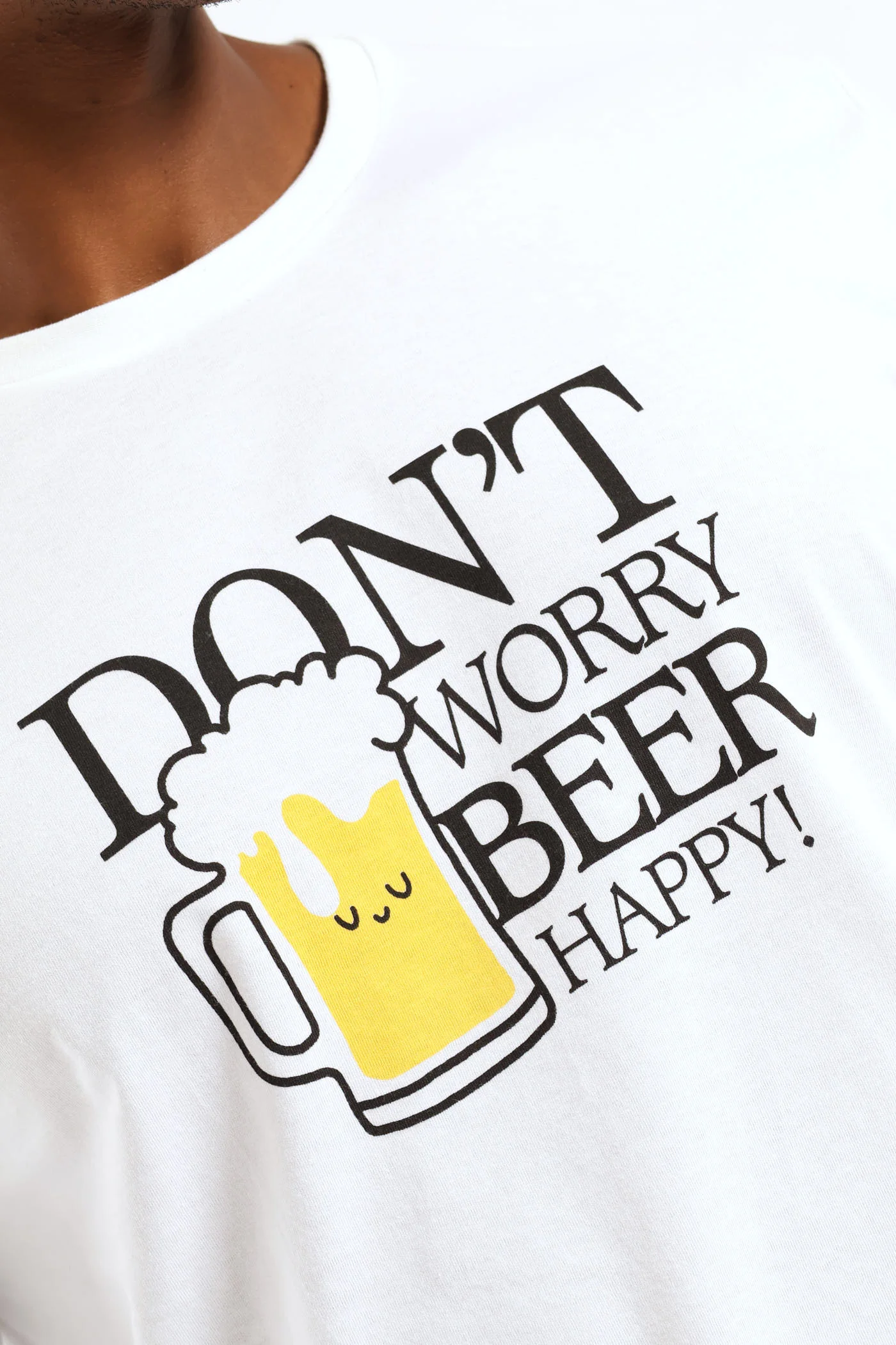 Don’t Worry Beer Happy Pyjama Tee - Multi - Image 2