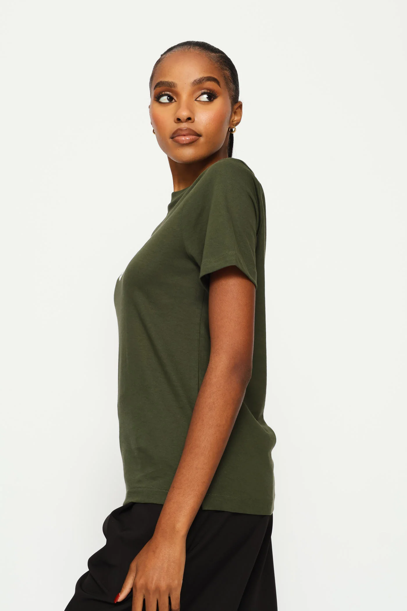 Donna T-Shirt - Olive - Image 3
