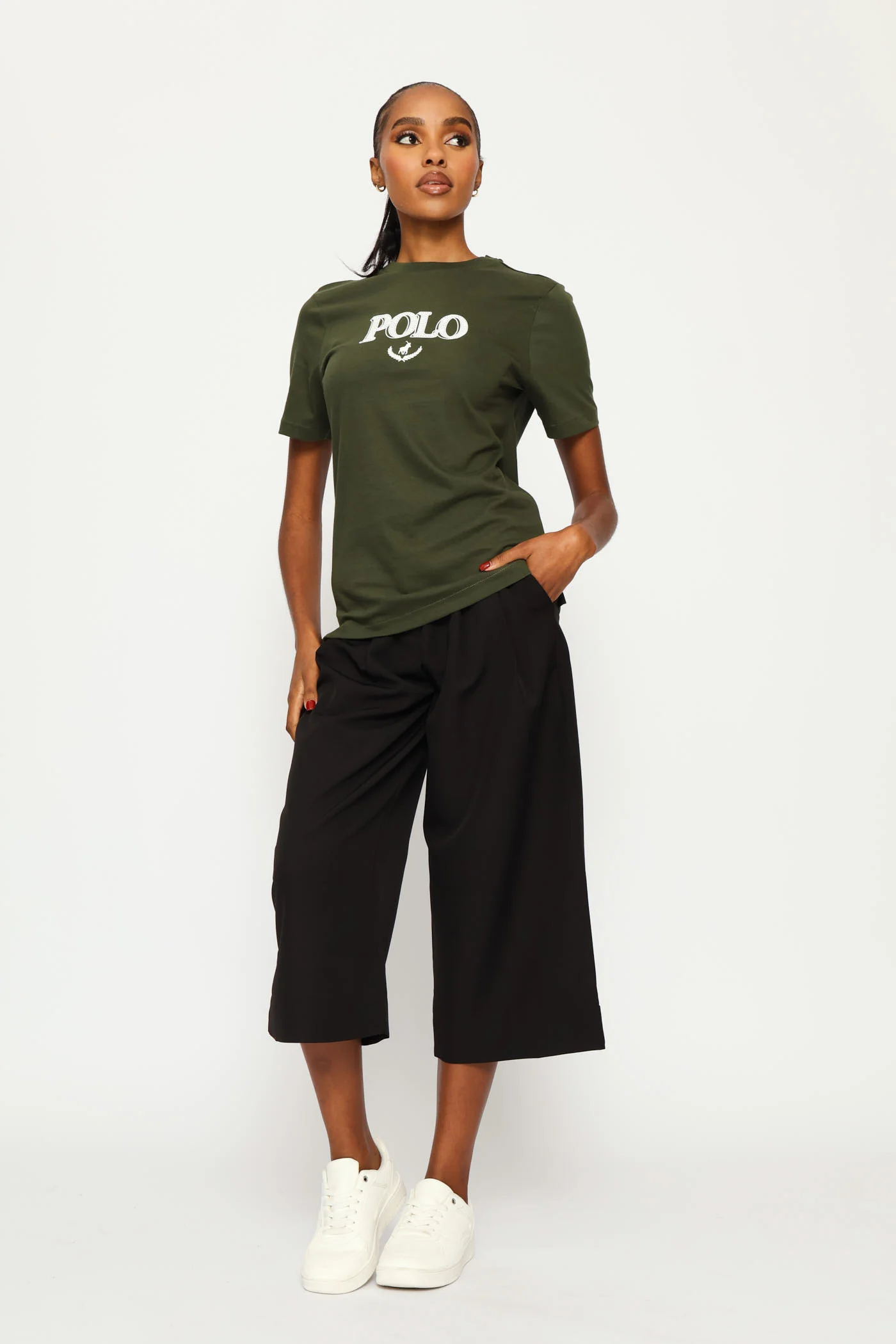 Donna T-Shirt - Olive - Image 5